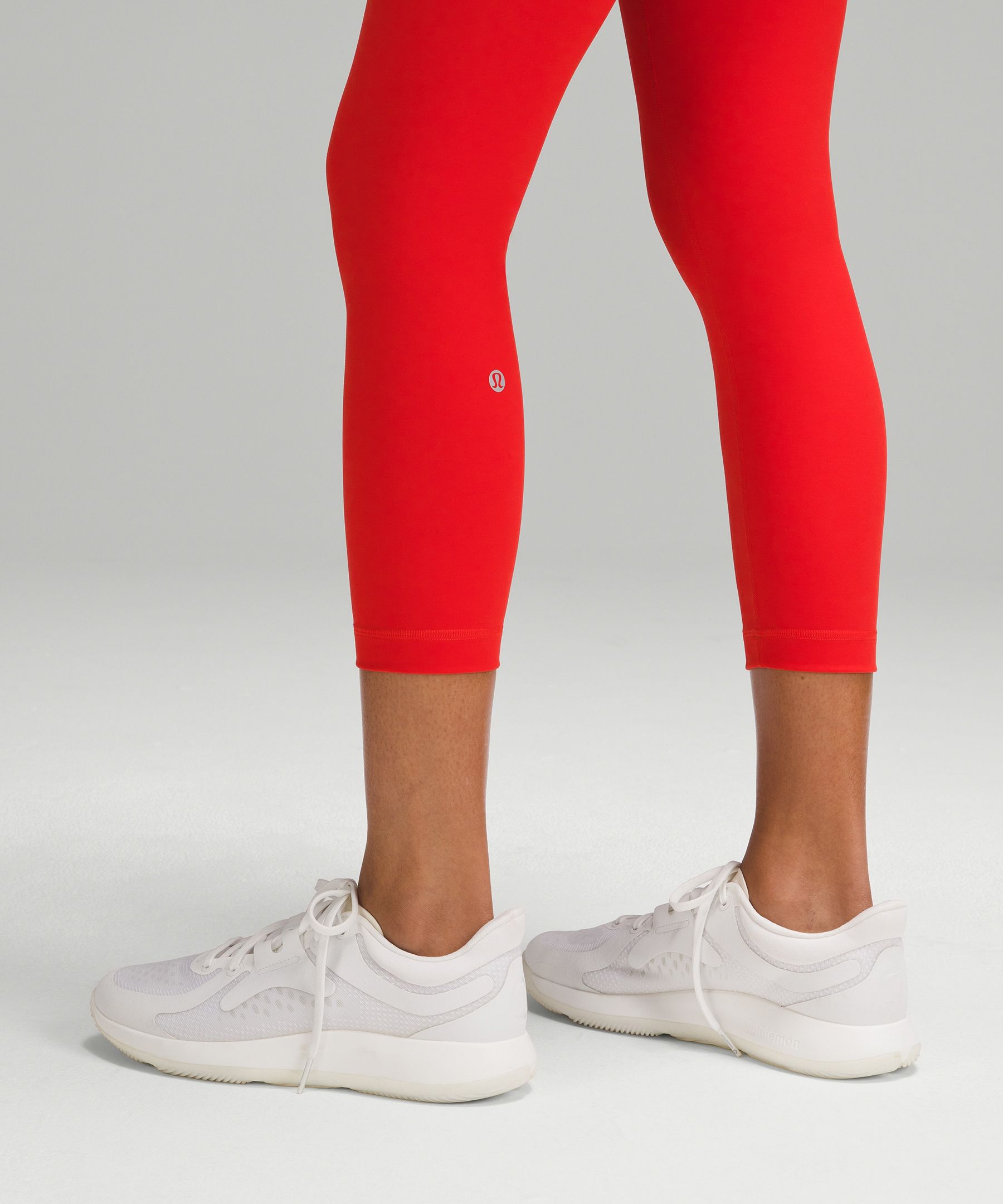 Lululemon Wunder Under Crop III (Reversible) - True Red / Prep Red