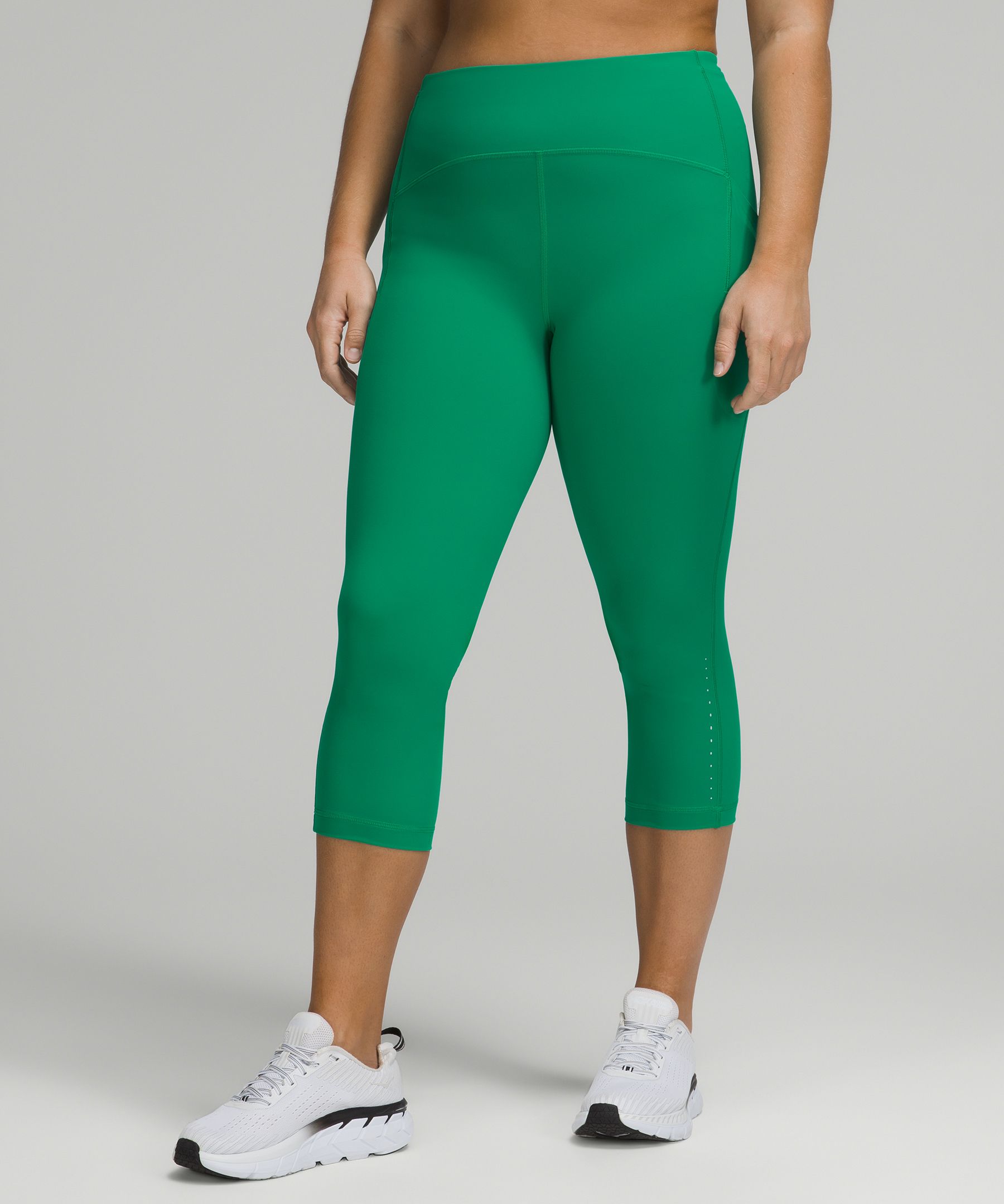 Lululemon Swift Speed High-rise Crop 21" In Emerald Ice