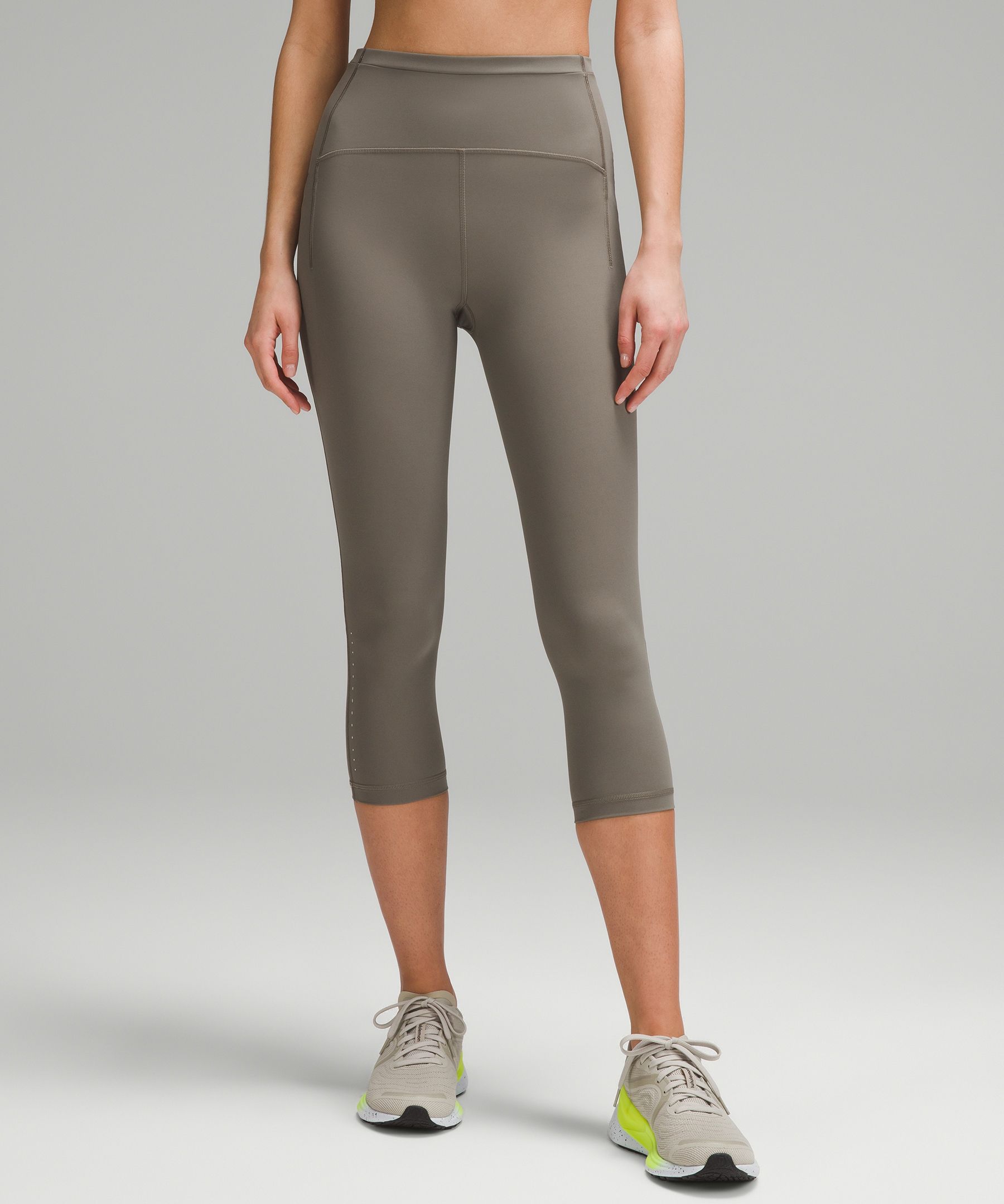 Lululemon Deep Breath Crop 21 Legging 4 Shatter Weave Desert Teal