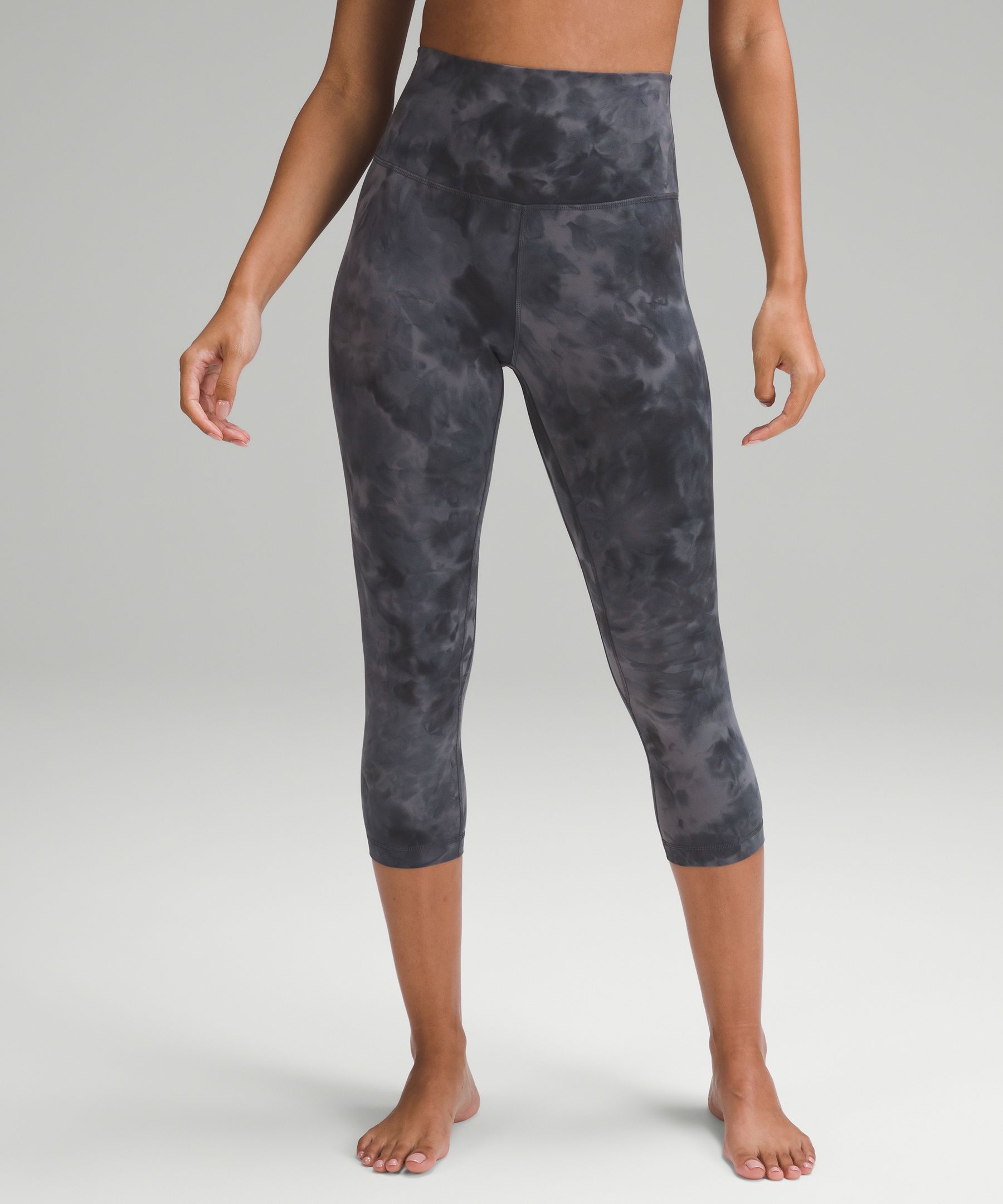 lululemon athletica, Pants & Jumpsuits, Lululemonin The Flow Crop Ii  Seamless Leggings Heathered Deep Coal Black