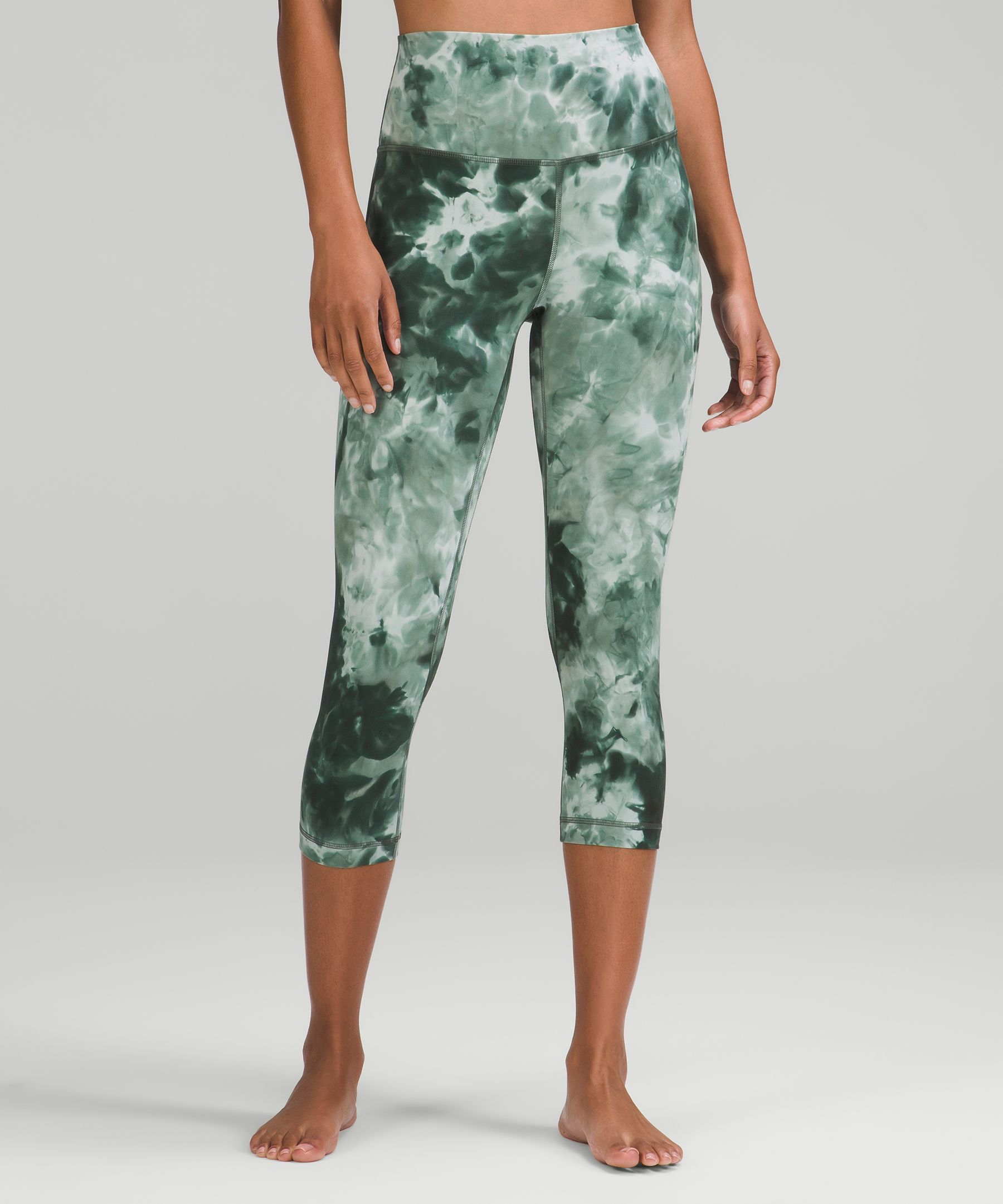 Green hot sale leggings lululemon