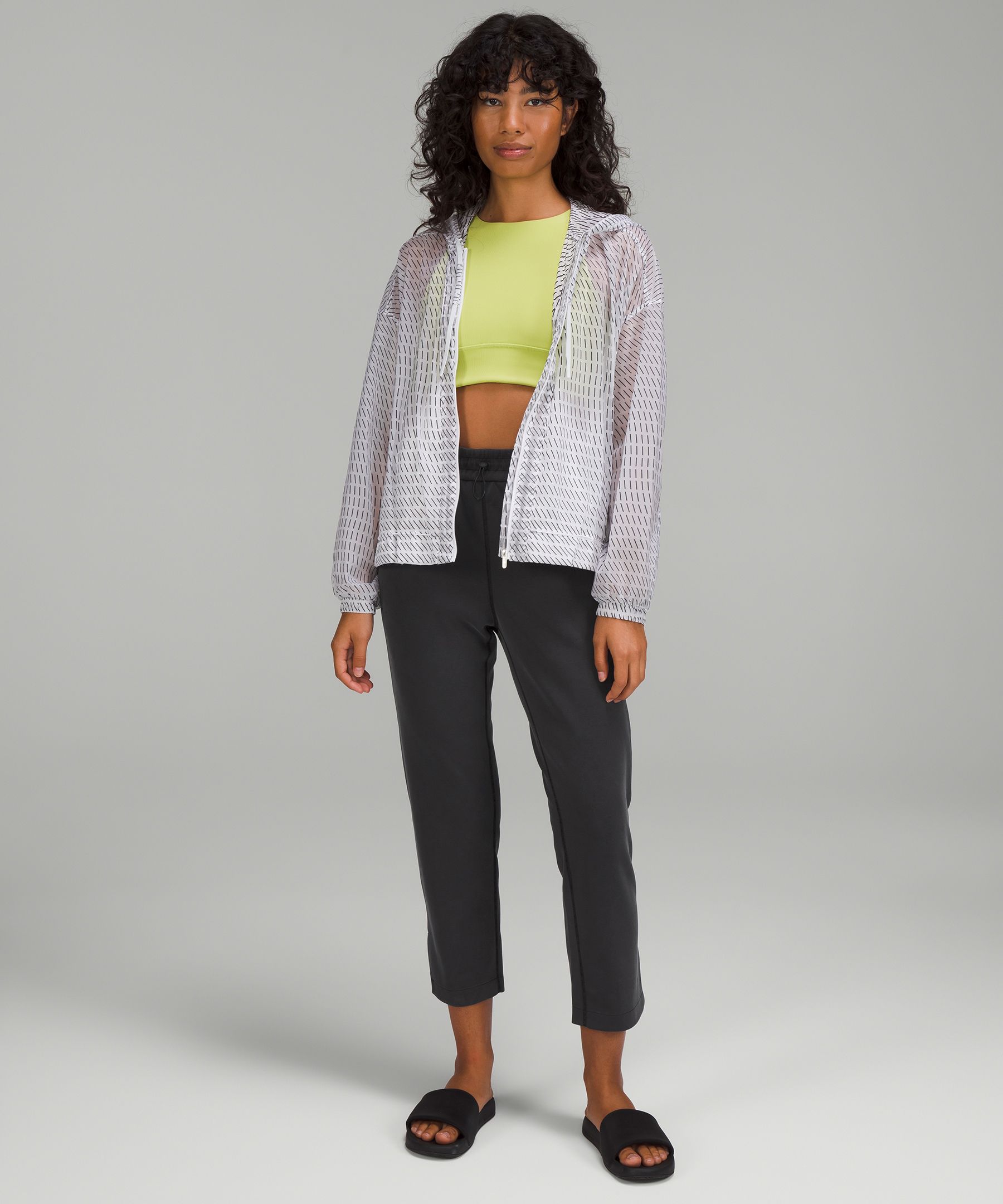 Brushed Softstreme High-Rise Slim-Leg Cropped Pant 25"