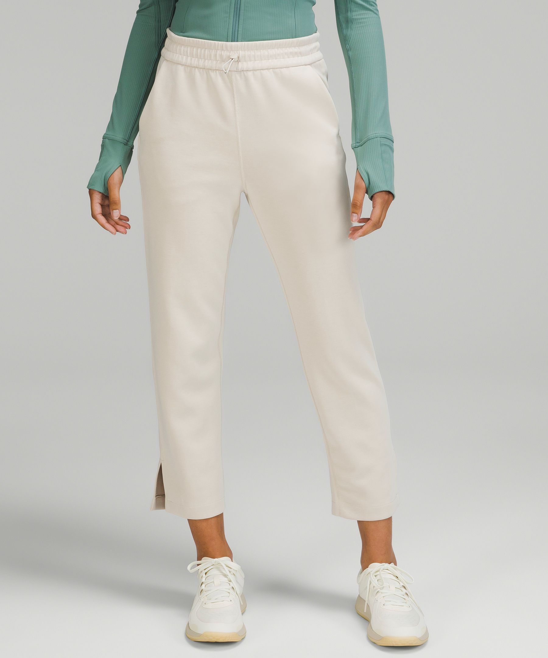 Brushed Softstreme SplitHem HighRise Cropped Pants