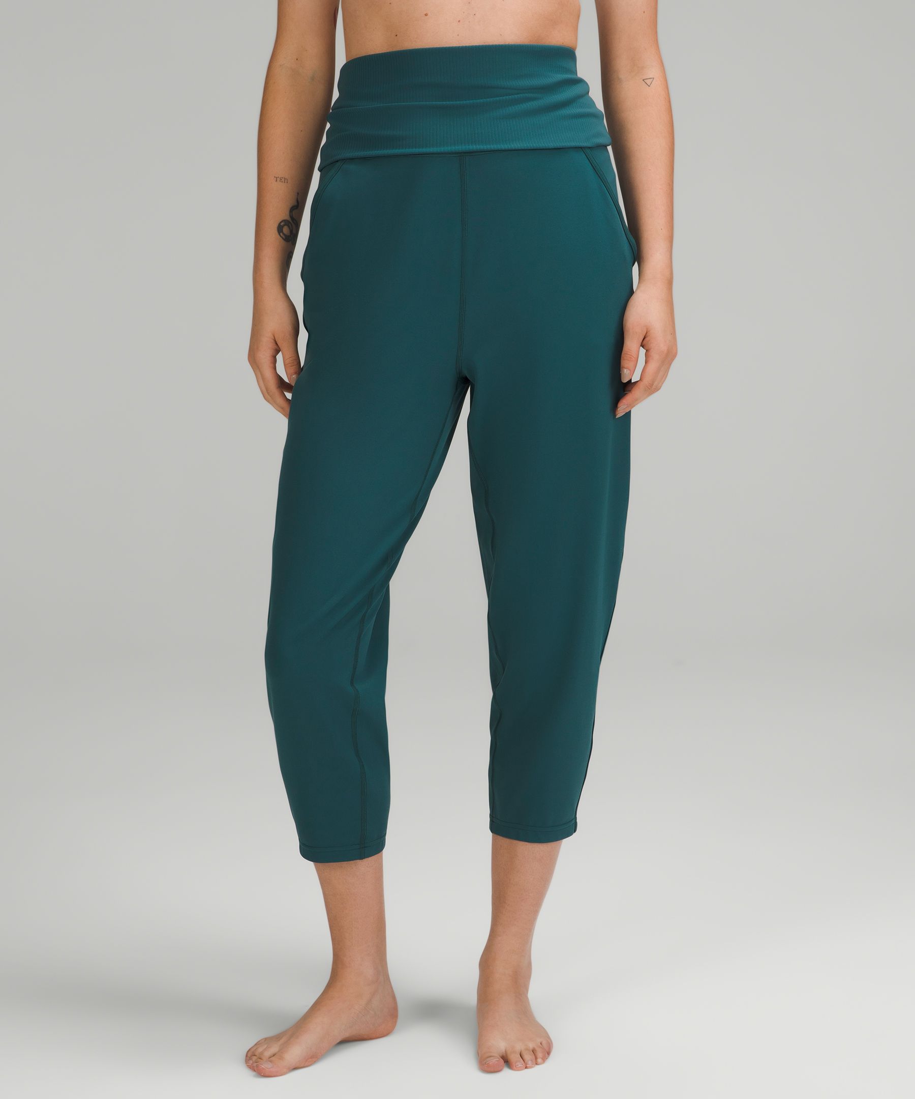 Lululemon Align™ Ribbed-waist Cropped Joggers ModeSens