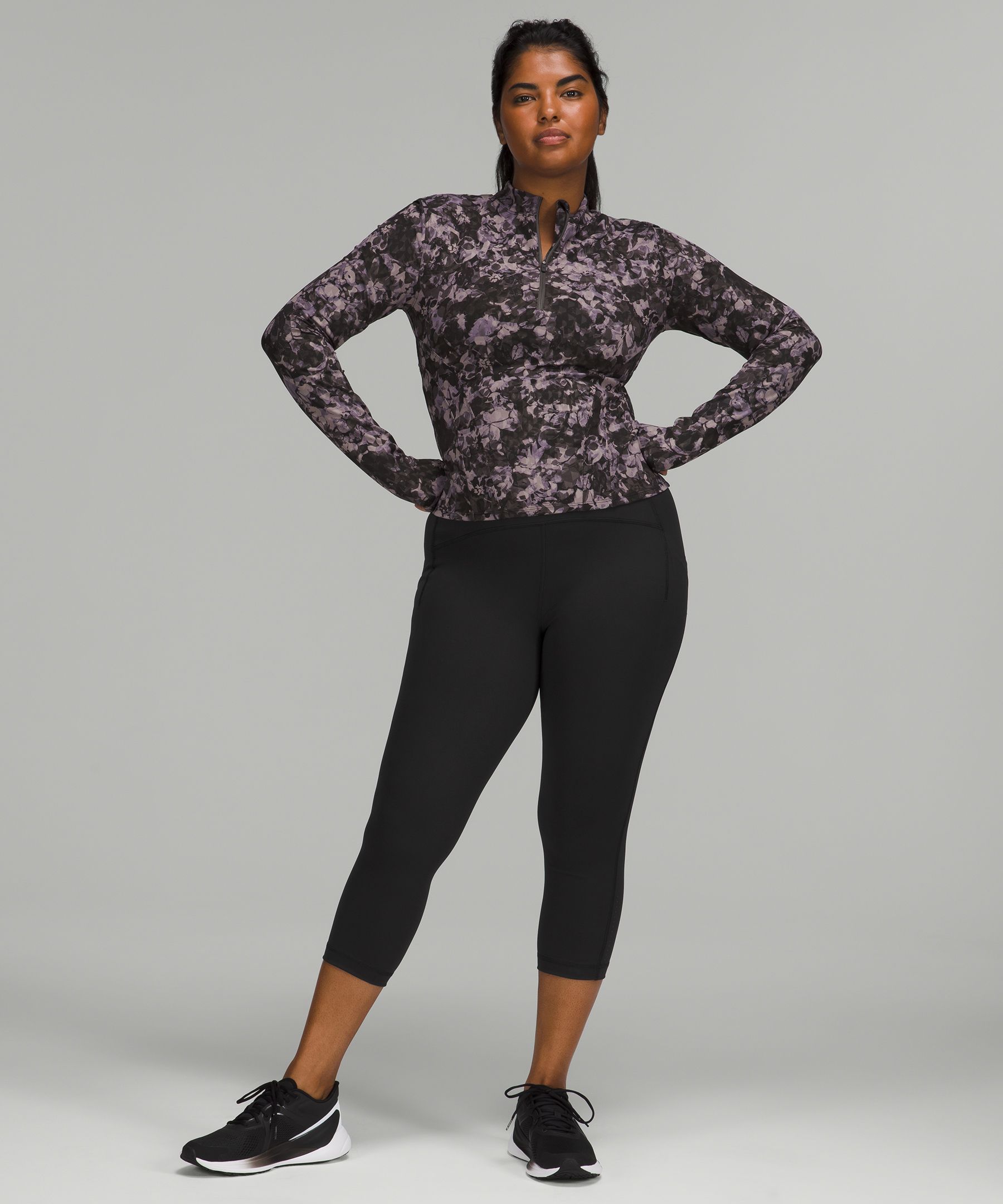 Buy the Lululemon Inspire Tight II Full-On Luxtreme Leggings With Mesh  Panel Pebble Print Parfait Pink Alberta Lake/Black Polyester Women's Size  12