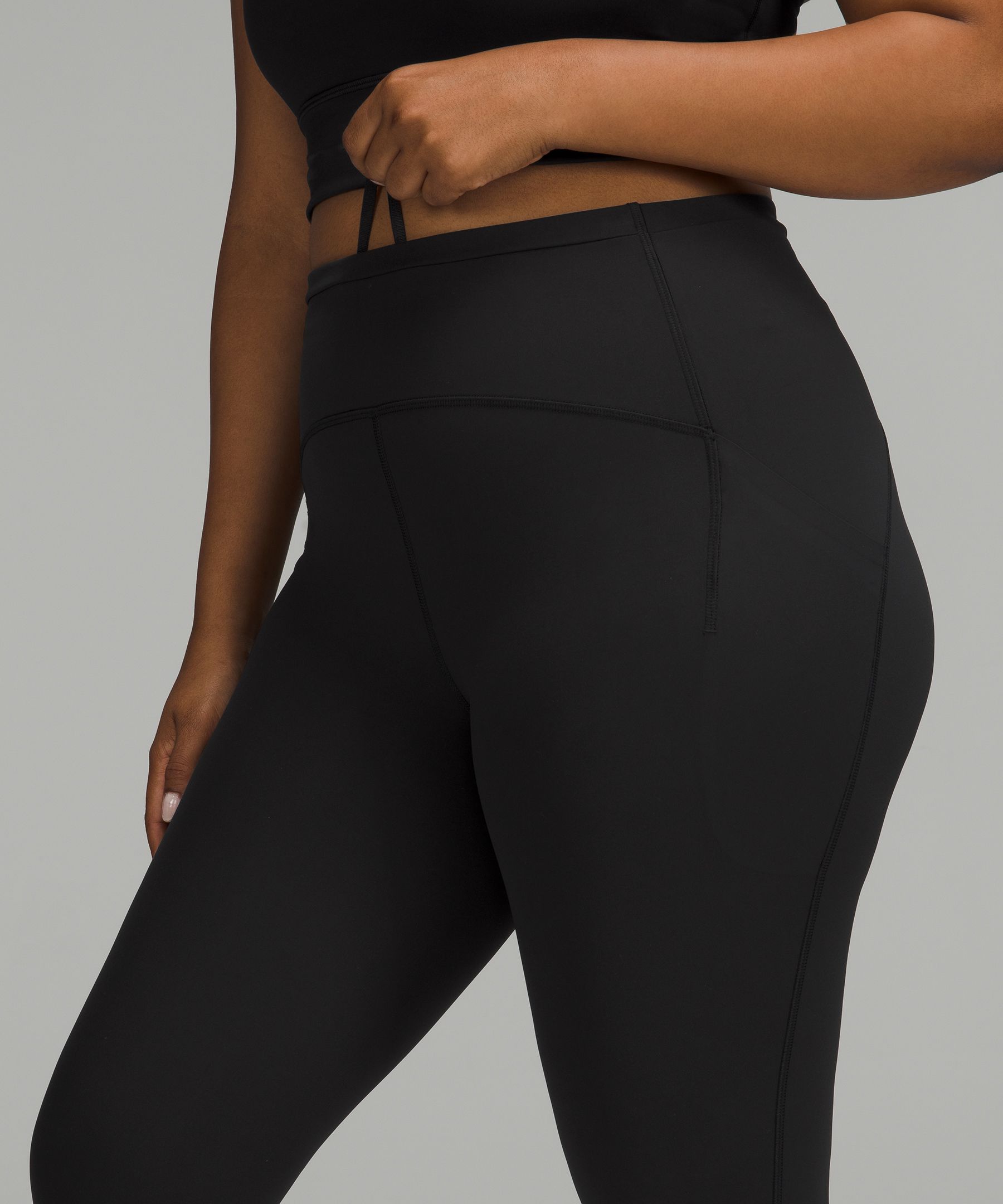 Shop Lululemon Swift Speed High-rise Crop 21" In Black