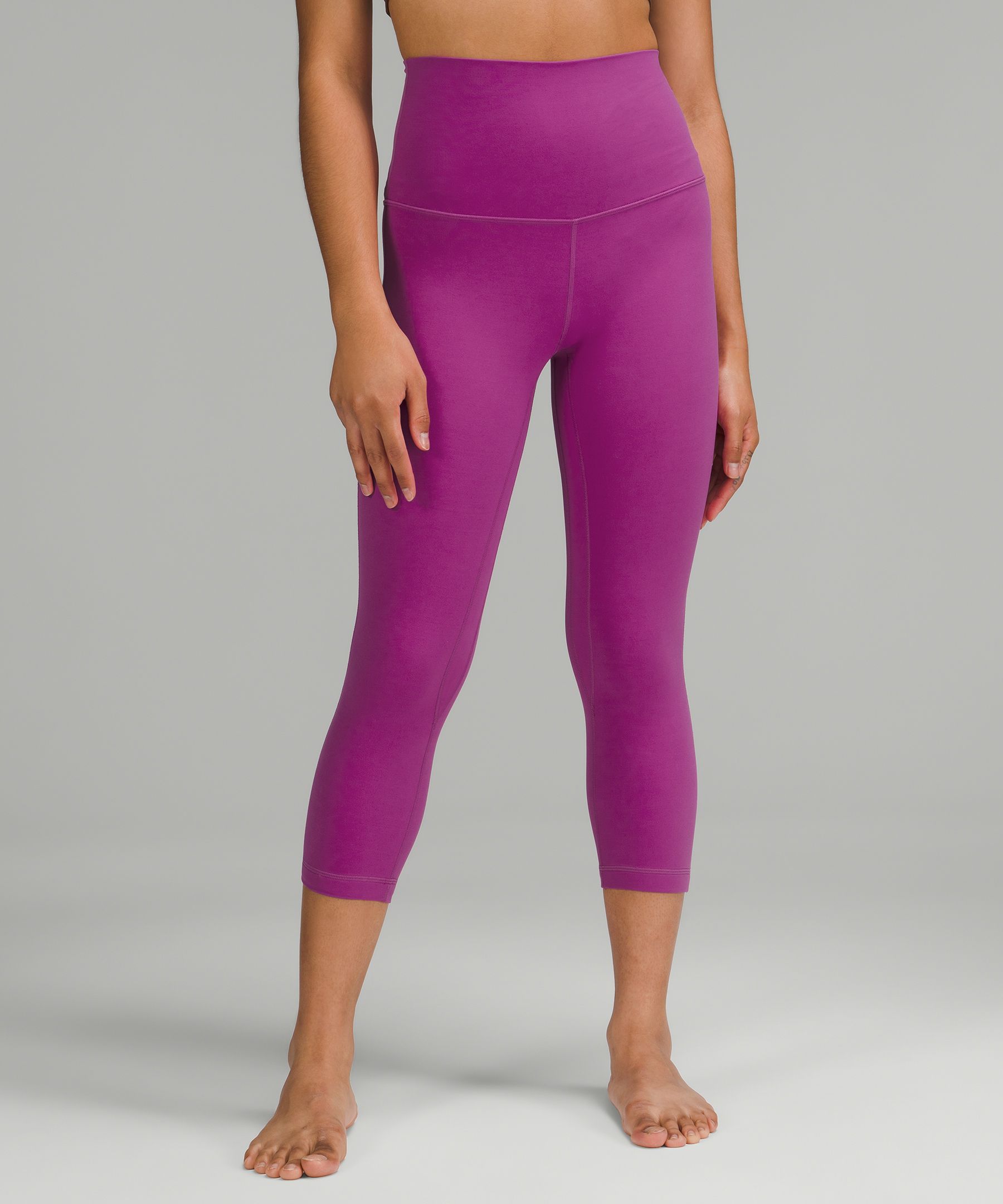 Lululemon Wunder Under Crop 21 Blue Cast Size 10 - $26 - From