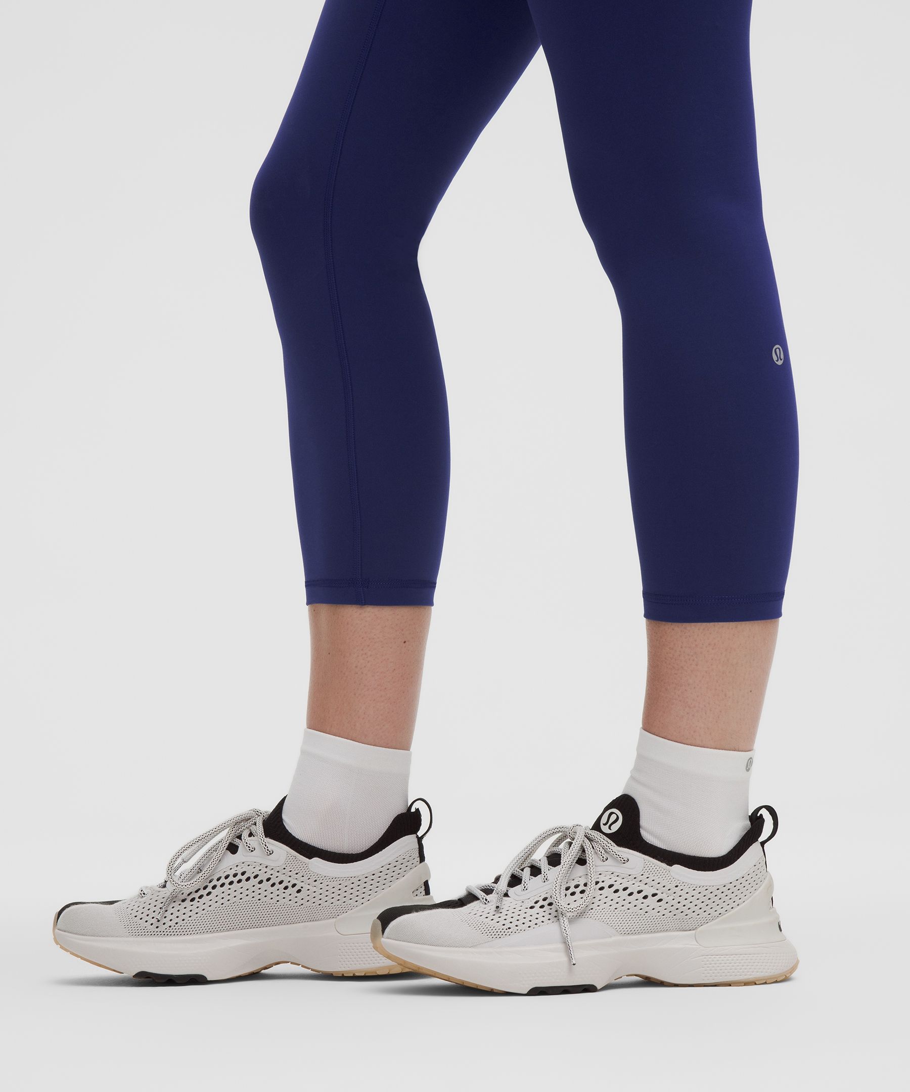 Lululemon Wunder Train High-rise Crop With Pockets 23" In Blue