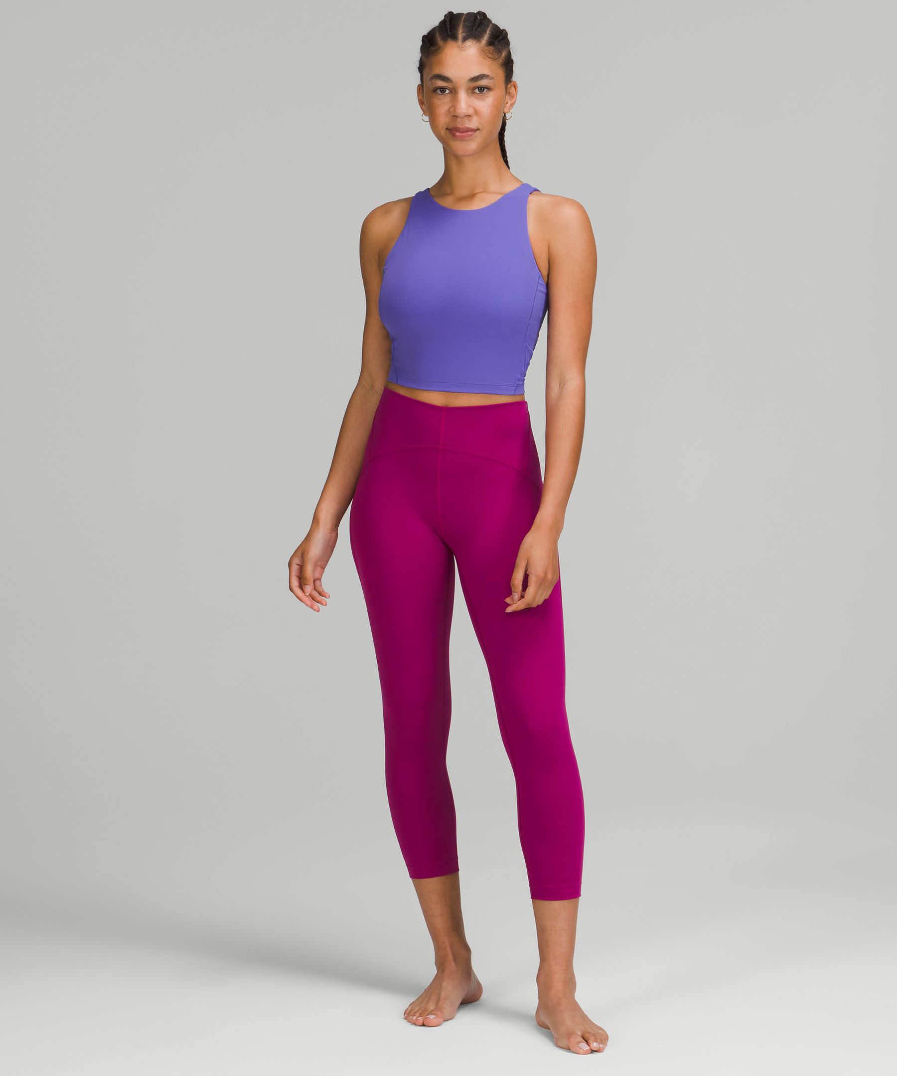 Lululemon Instill High-rise Crop 23 In Magenta Purple