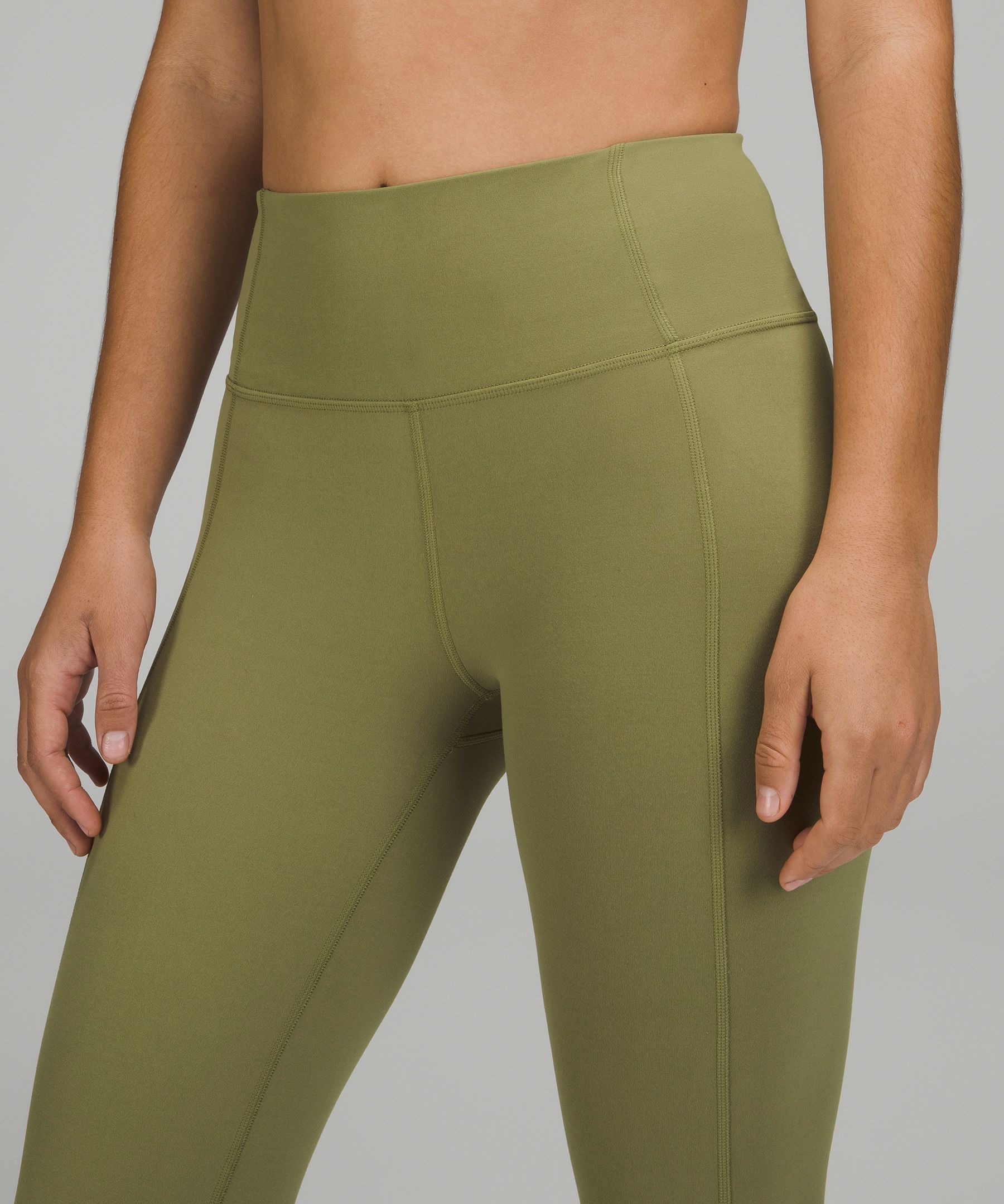 Lululemon Throwback Inspire High-Rise Crop 21 - Bronze Green