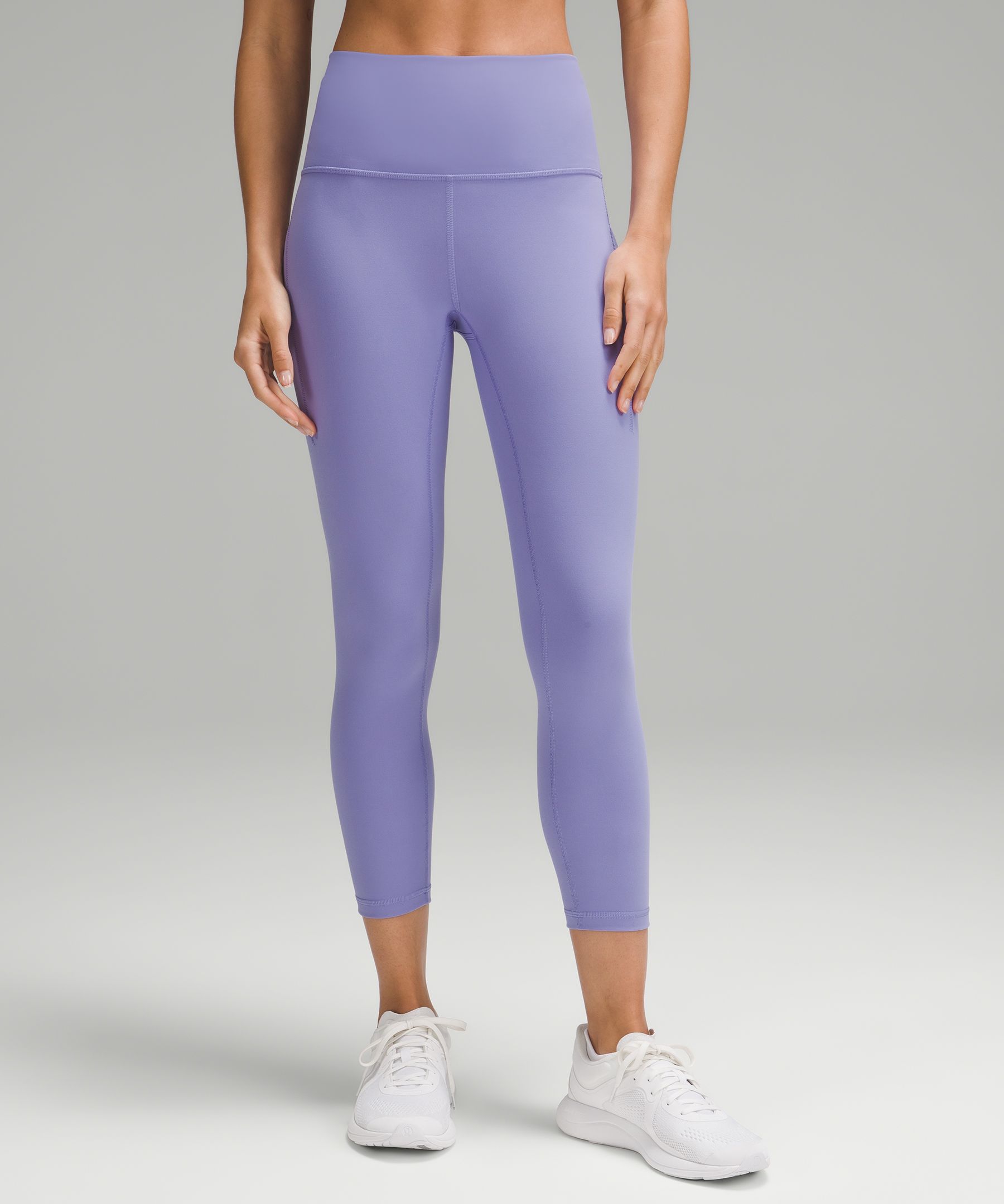 Lululemon Wunder Train High-rise Crop With Pockets 23 In