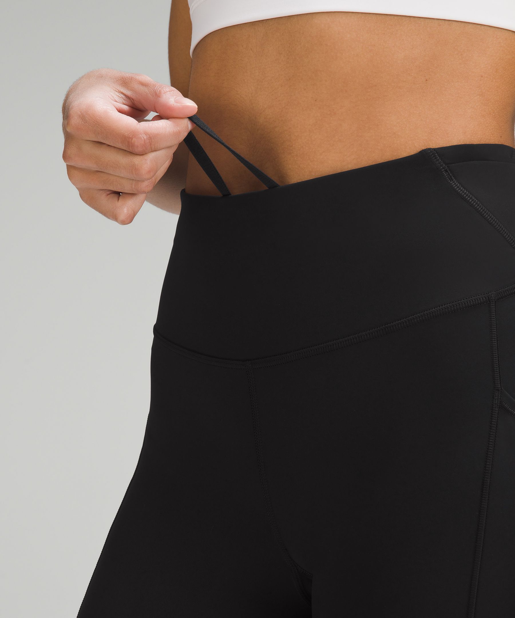 Lululemon black crop split - Gem