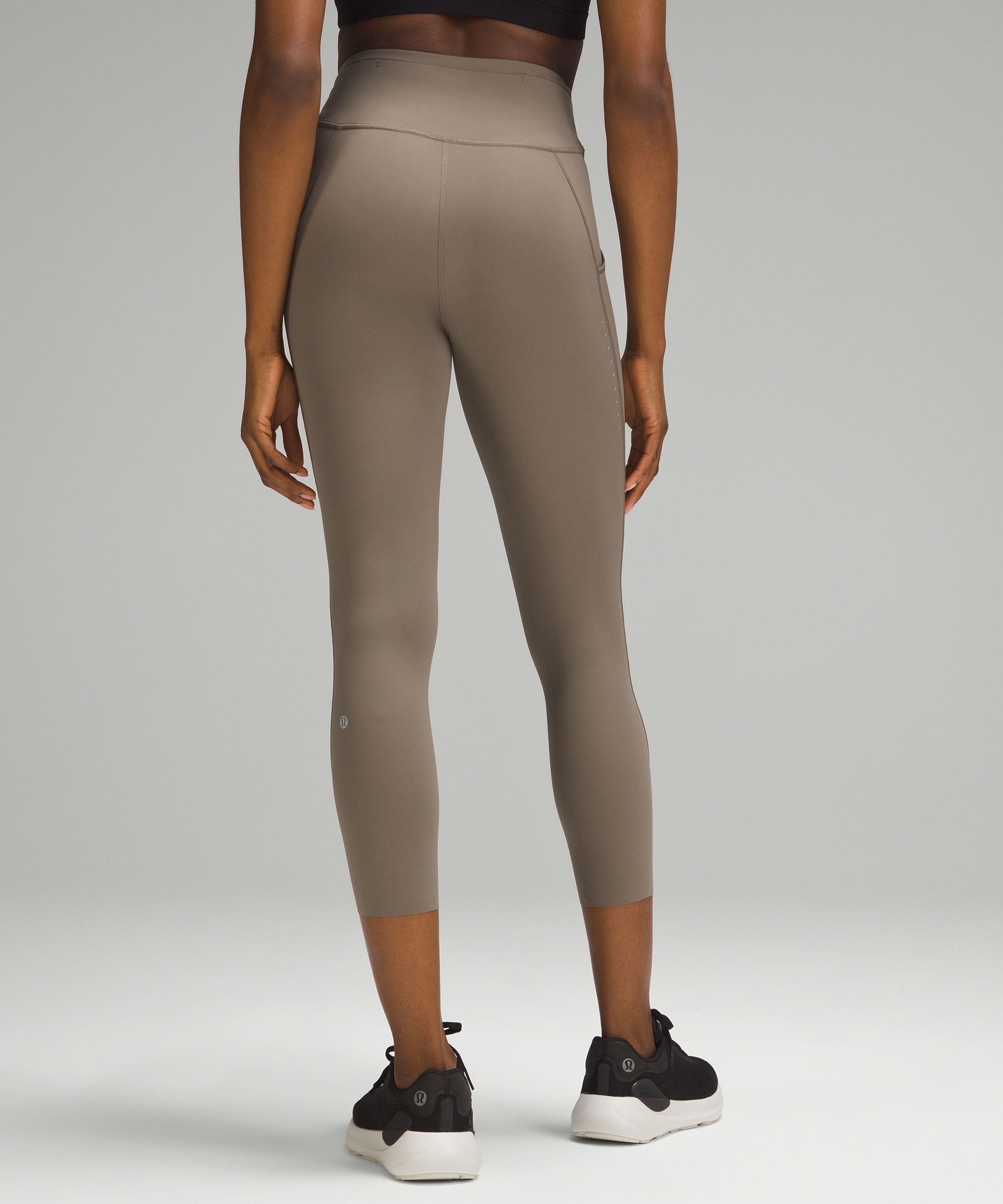 Lululemon Fast and Free High-Rise Crop 23 - Ink Vapor Ice Grey Multi -  lulu fanatics