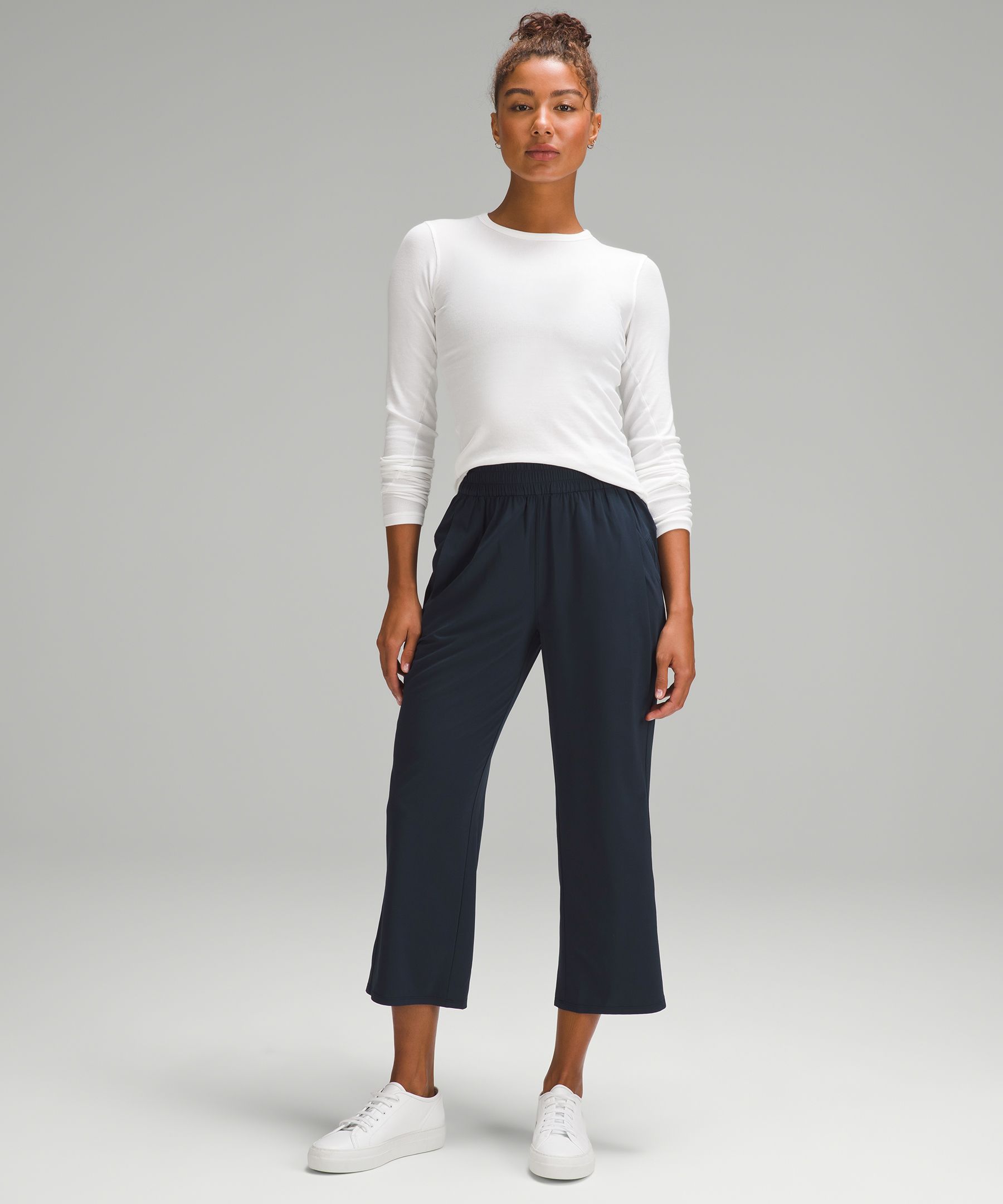 Jacquard High-Waisted Control Culotte