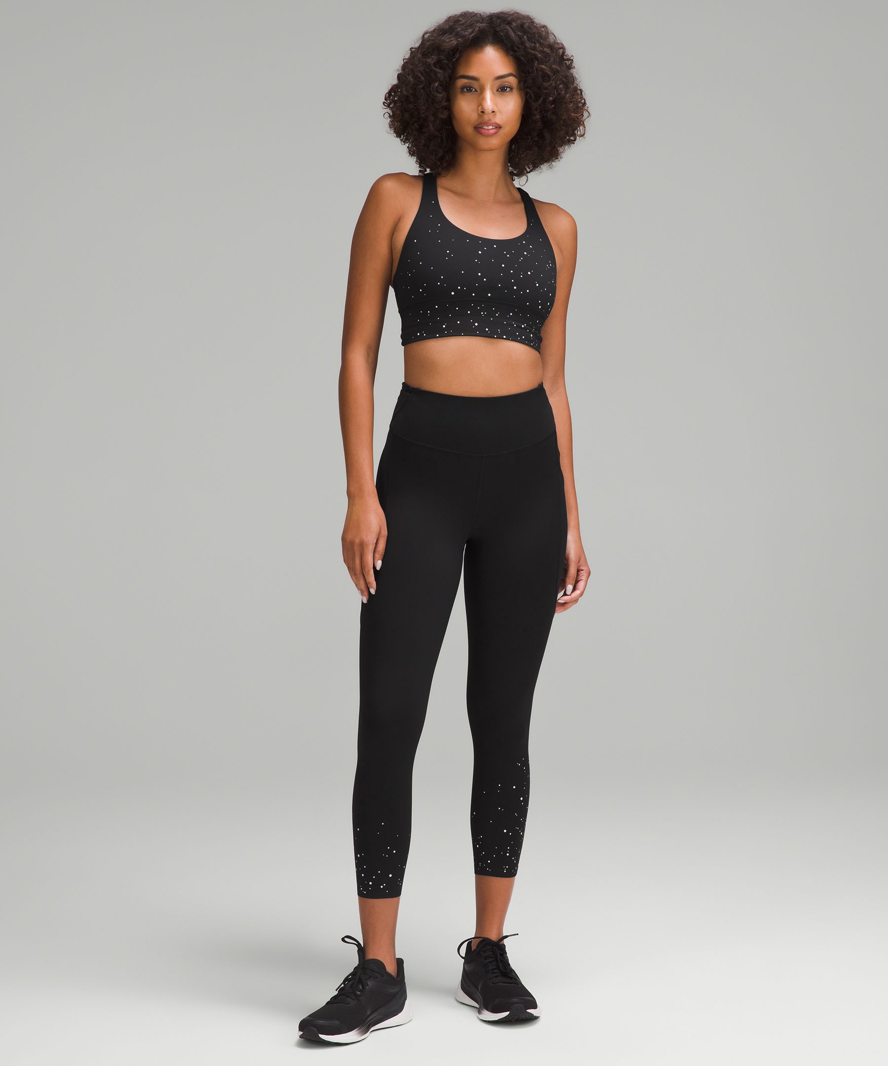 Lululemon Power Thru High-Rise Crop 23 *Colour Seam - Black