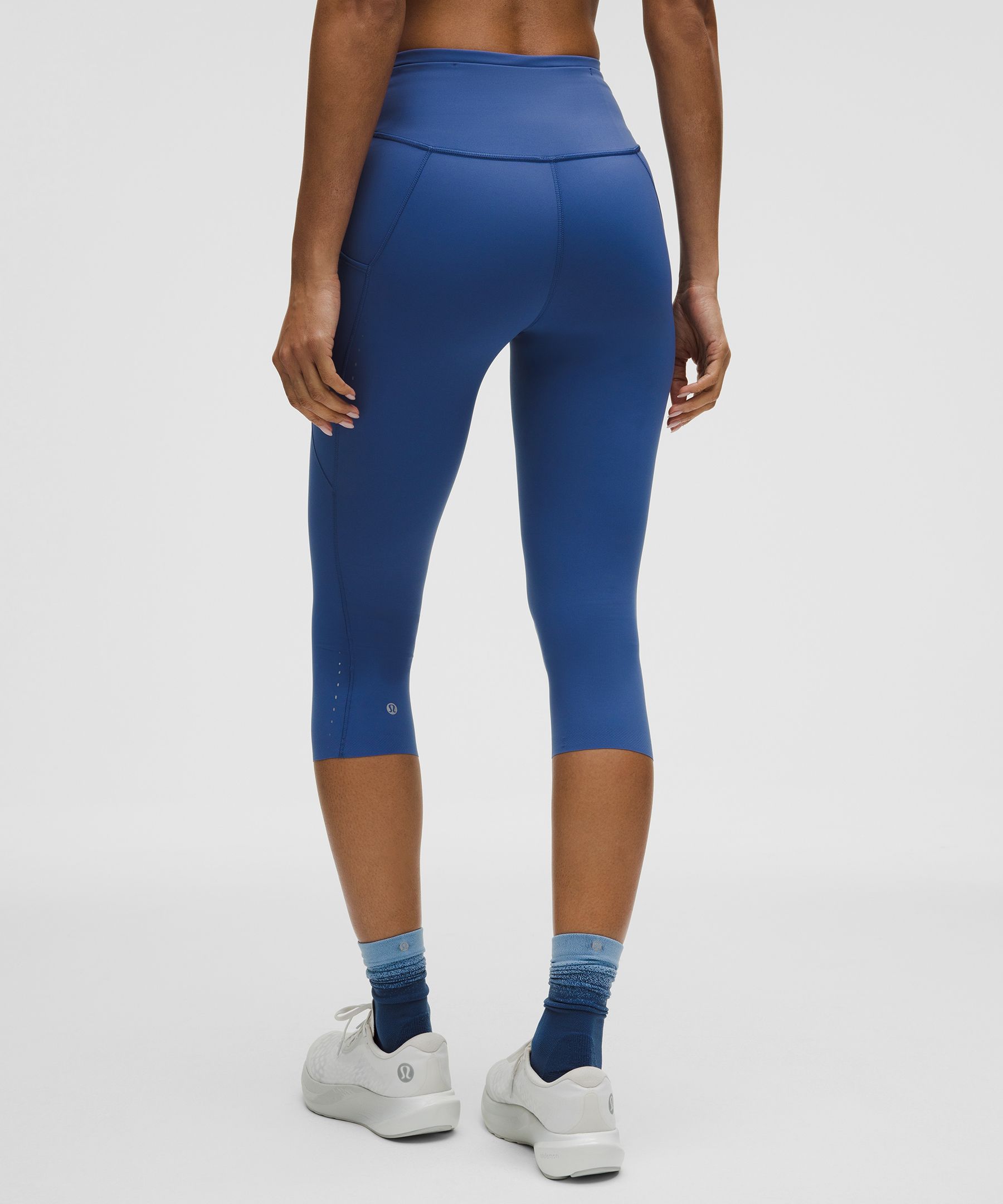 Lululemon Fast And Free High-rise Crop 19" In Blue