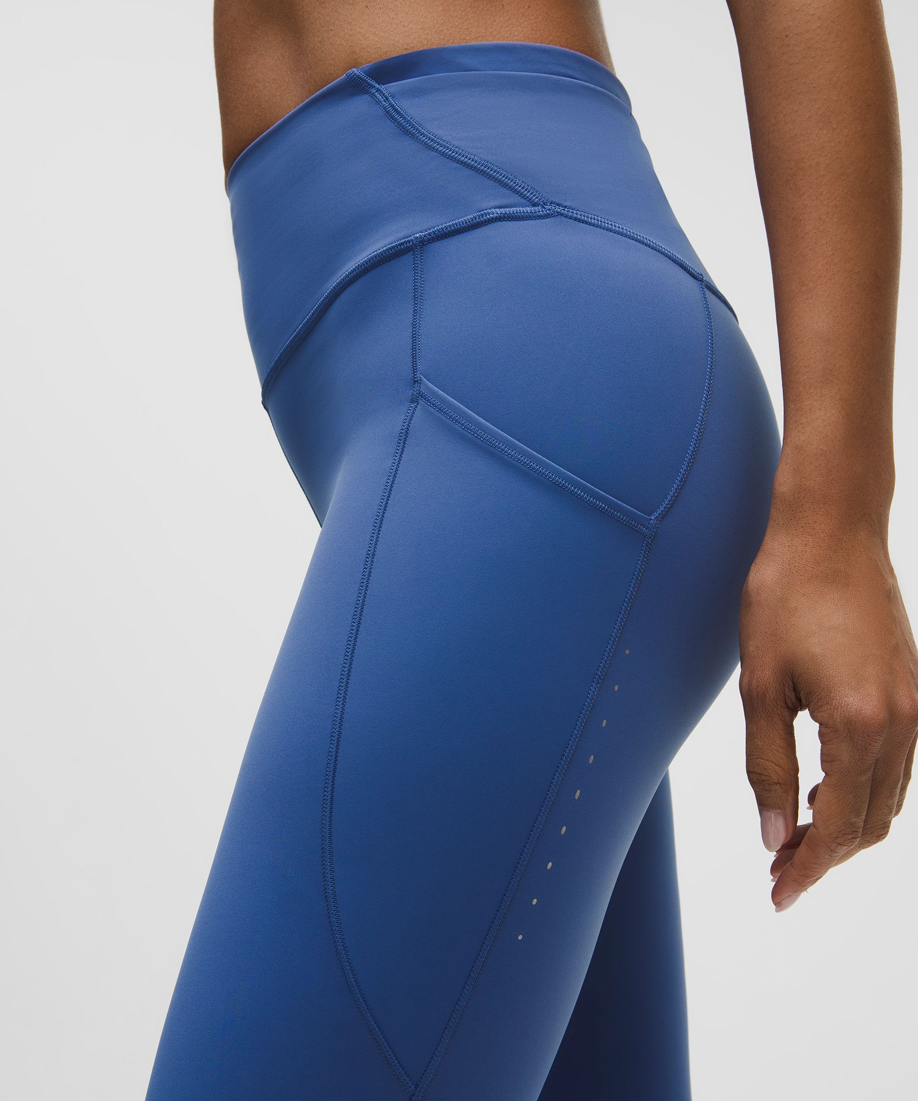Lululemon Fast And Free High-rise Crop 19" In Blue