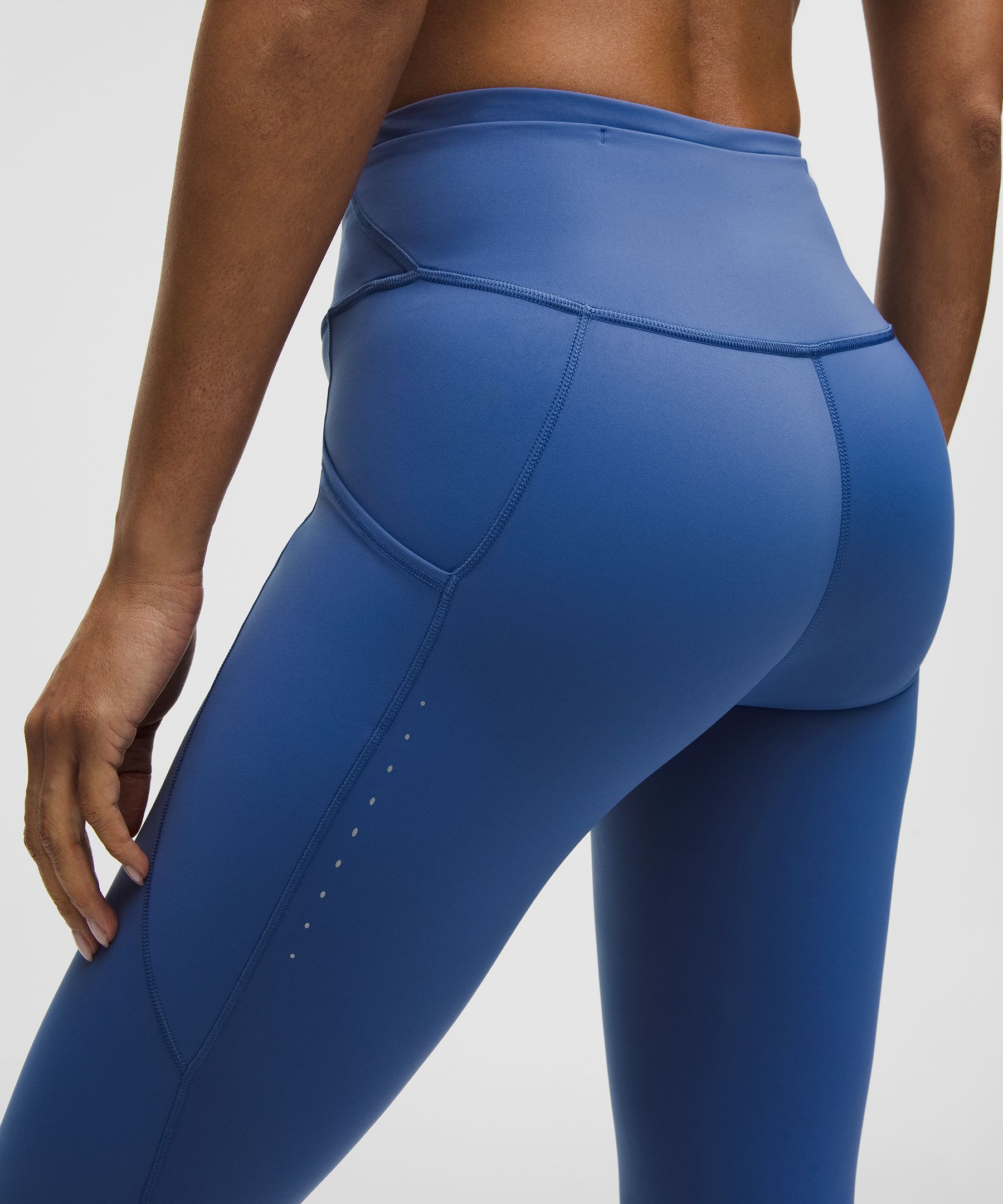 Lululemon Fast And Free High-rise Crop 19" In Blue