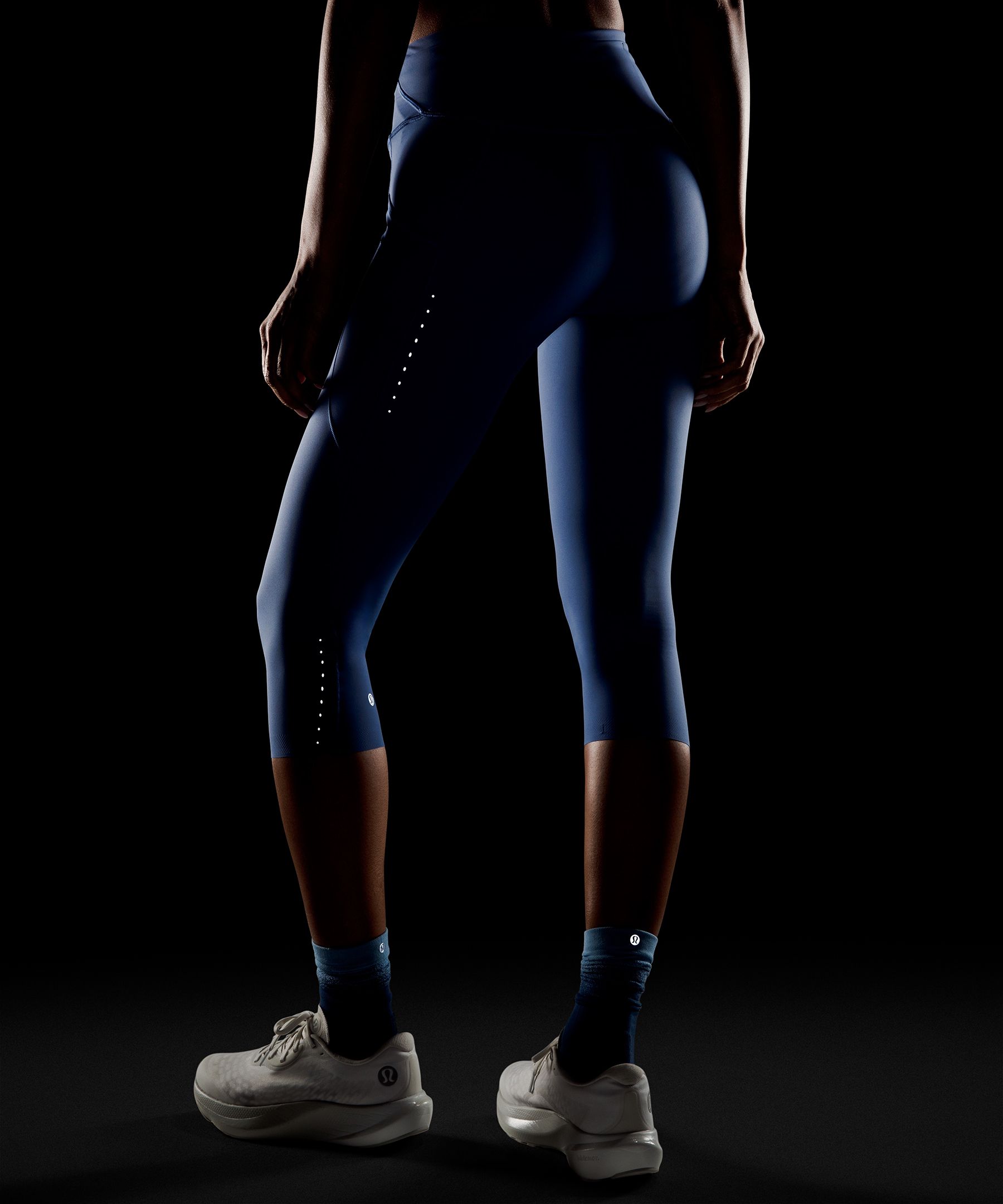 Lululemon Fast And Free High-rise Crop 19" In Blue