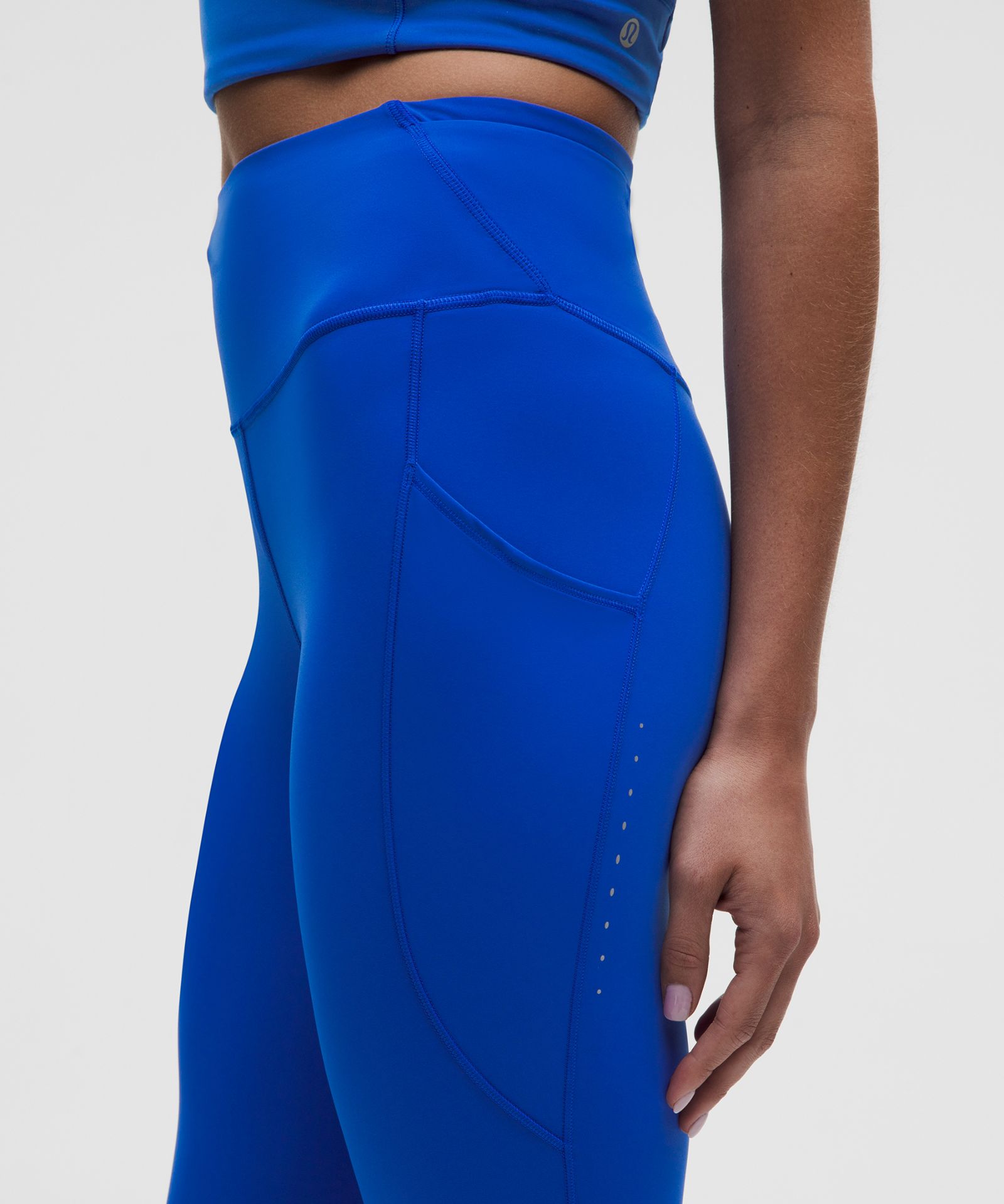 Женские укороченные легинсы Lululemon Fast and Free High-Rise — фото 5