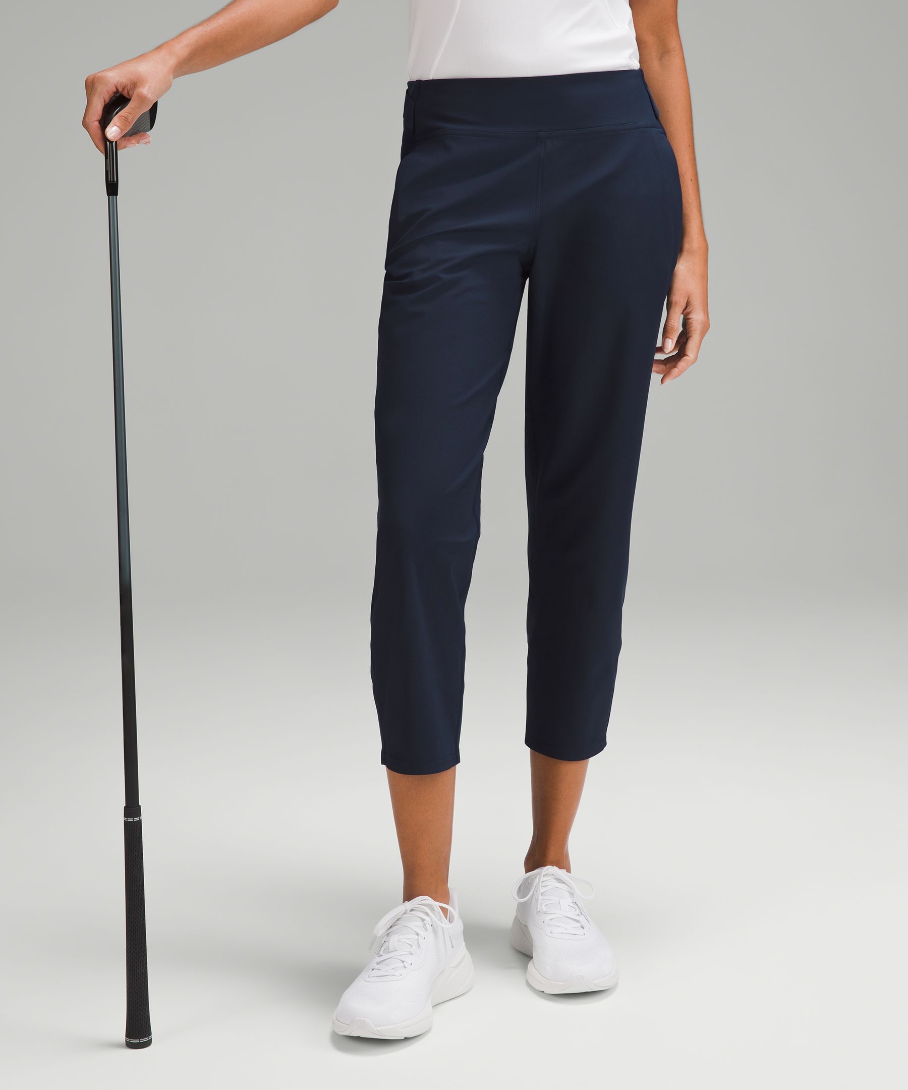 Warpstreme Multi-Pocket Mid-Rise Golf Crop 24, Women's Capris