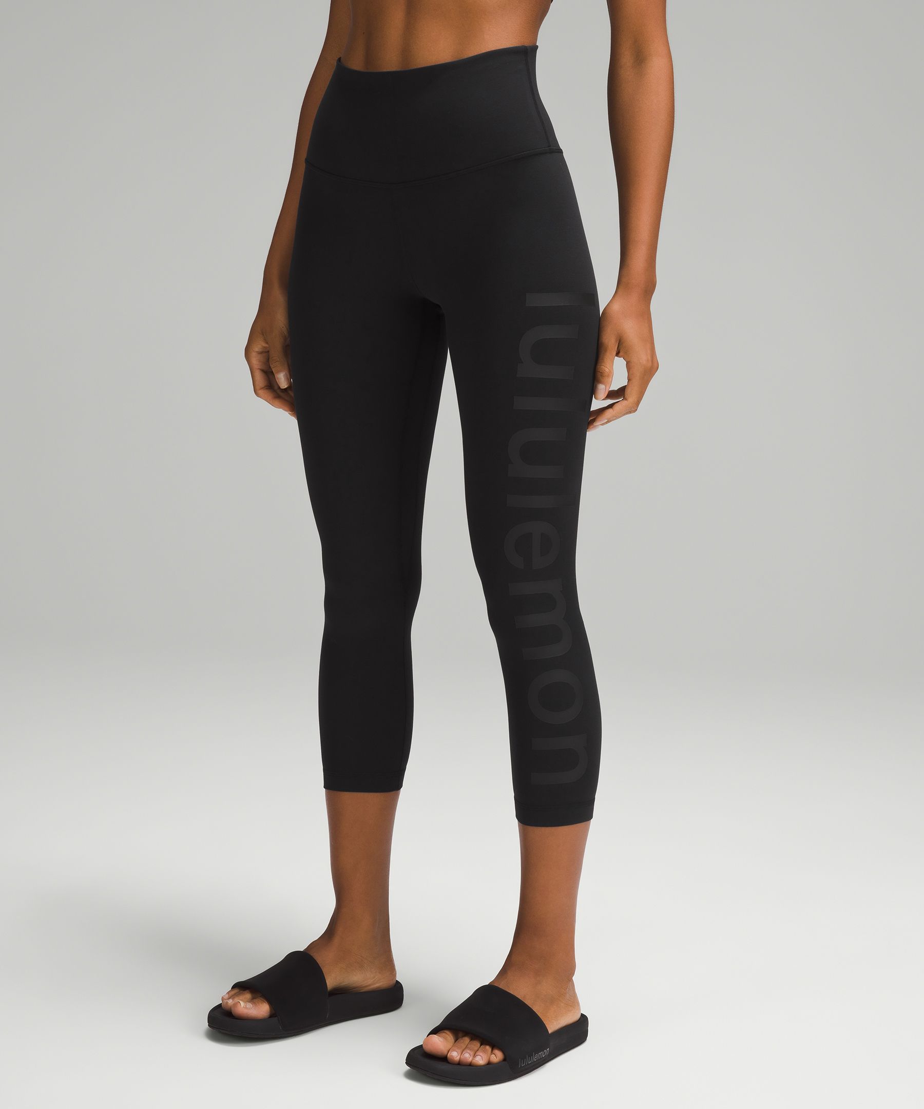 Lululemon Align™ High-rise Joggers Crop In Black Granite | ModeSens