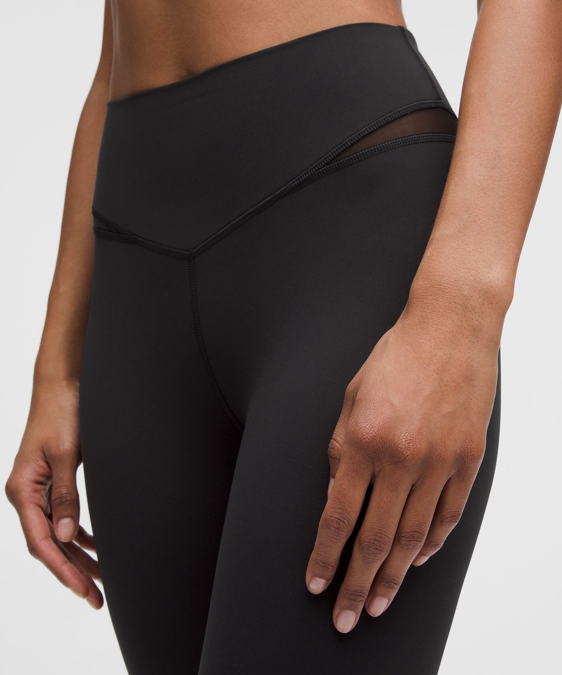 Lululemon Mesh-panelled Nulu High-rise Yoga Crops 23"
