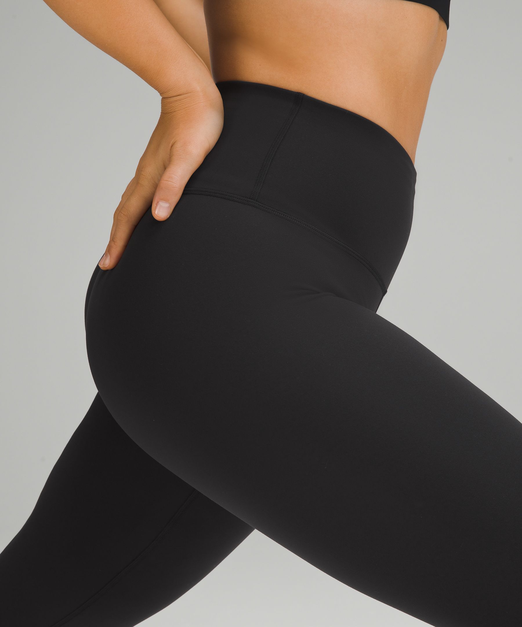 Lululemon Wunder Train Contour Fit High-rise Crop 21 - Black