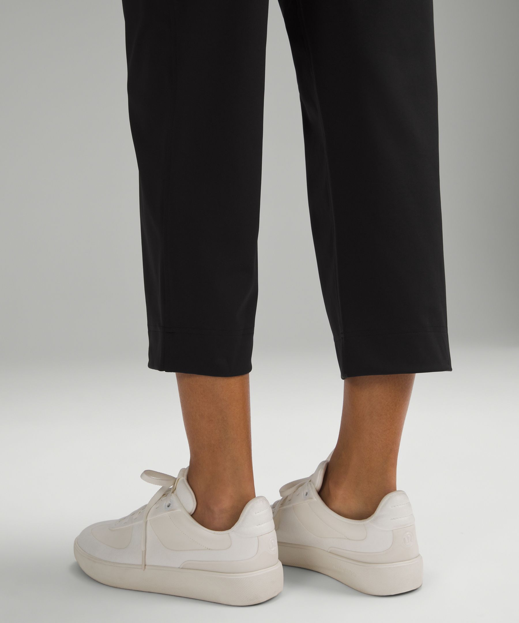 Lululemon athletica Ribbed Softstreme Mid-Rise Wide-Leg Cropped Pant 25, Women's Capris