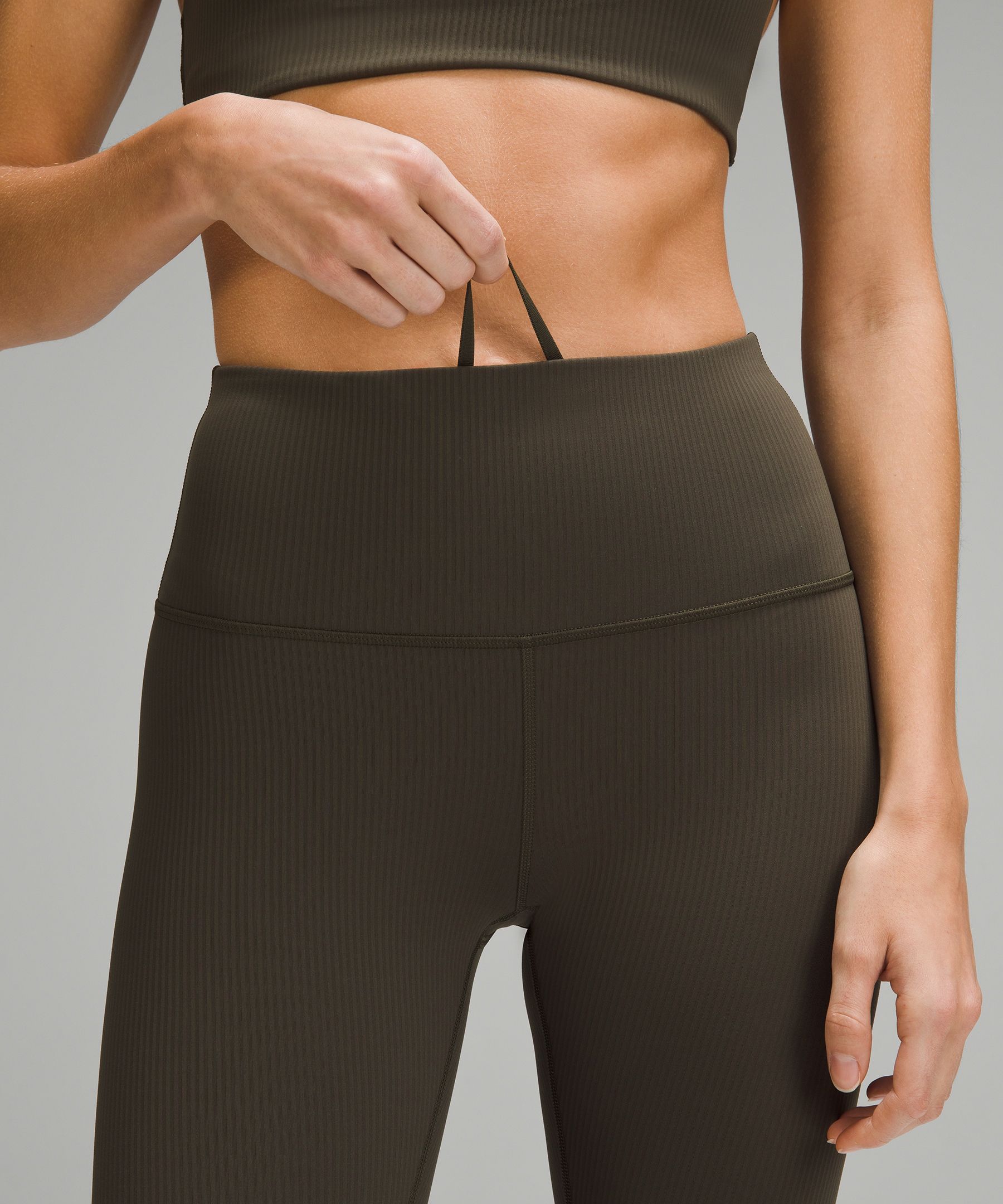 Wunder Train High-Rise Ribbed Crop 23"