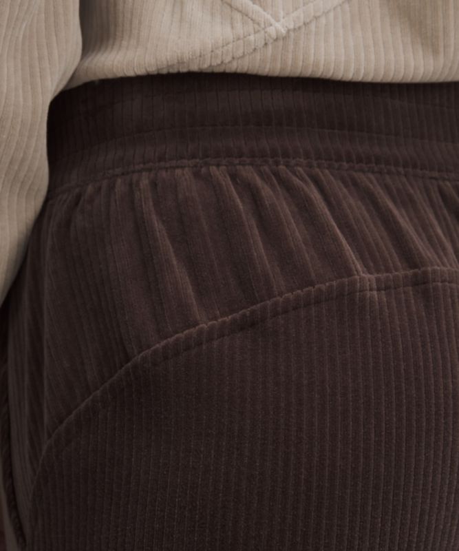 lululemon athletica Scuba Mid-rise Wide-leg Pants Velvet Cord in Brown