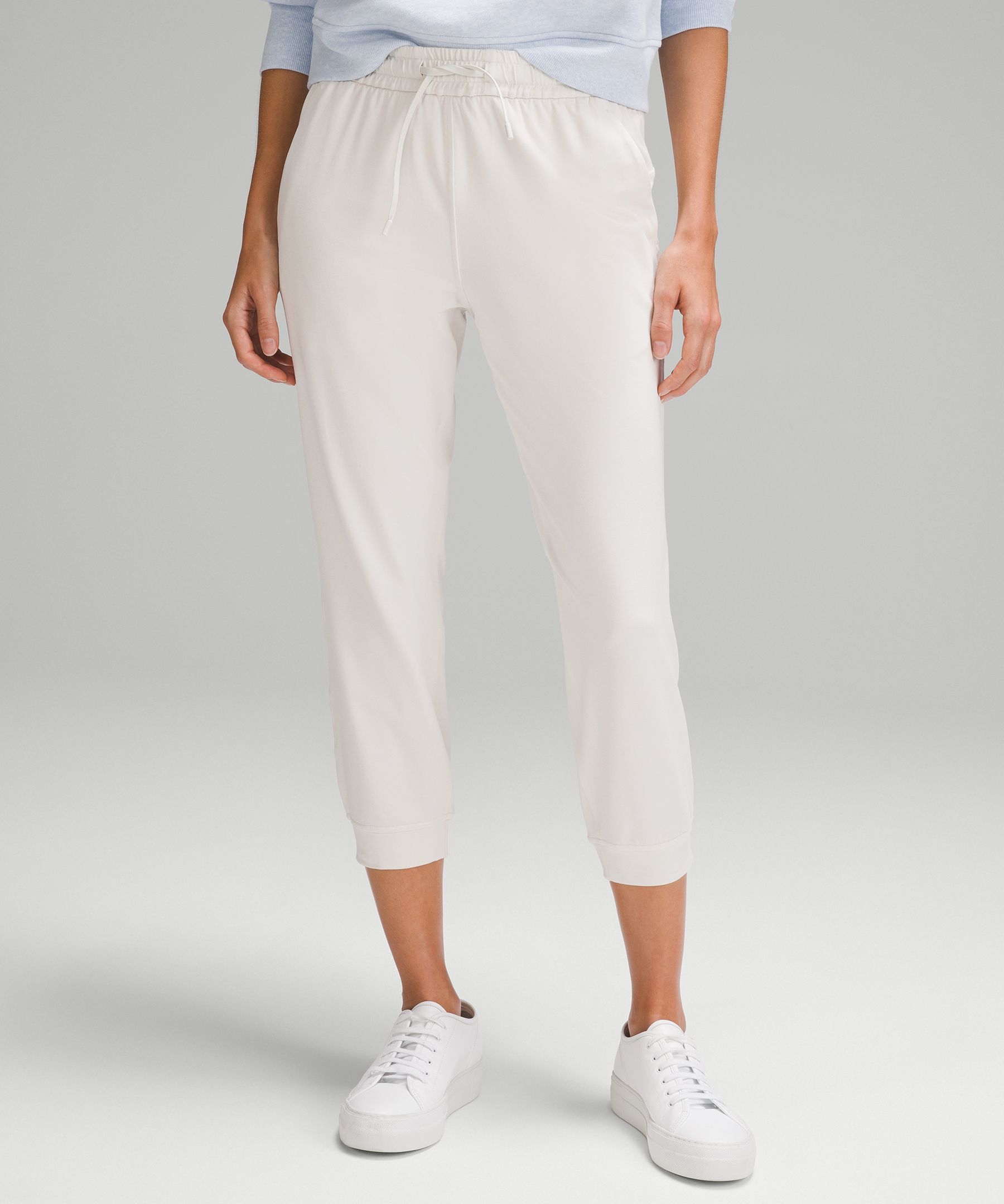 Linen Smooth-Waist Slim Cropped Pants