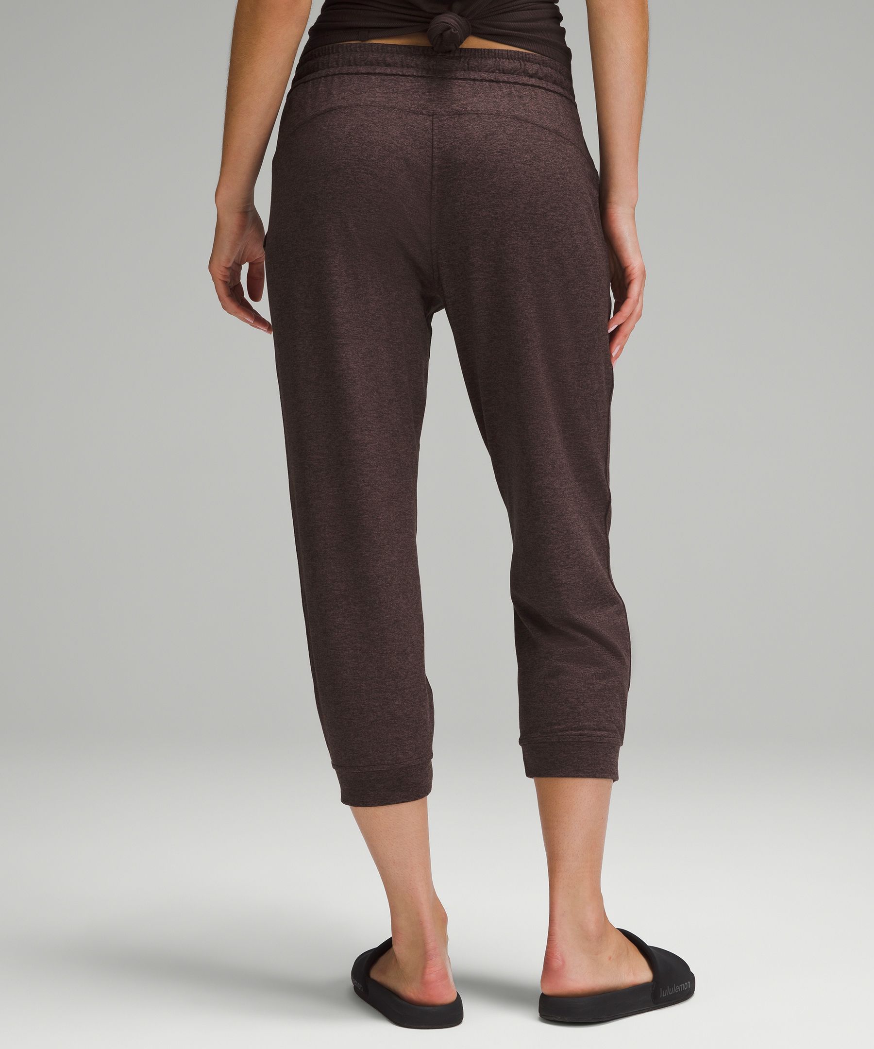 Soft Jersey Classic-Fit Mid-Rise Cropped Jogger, Women's Capris