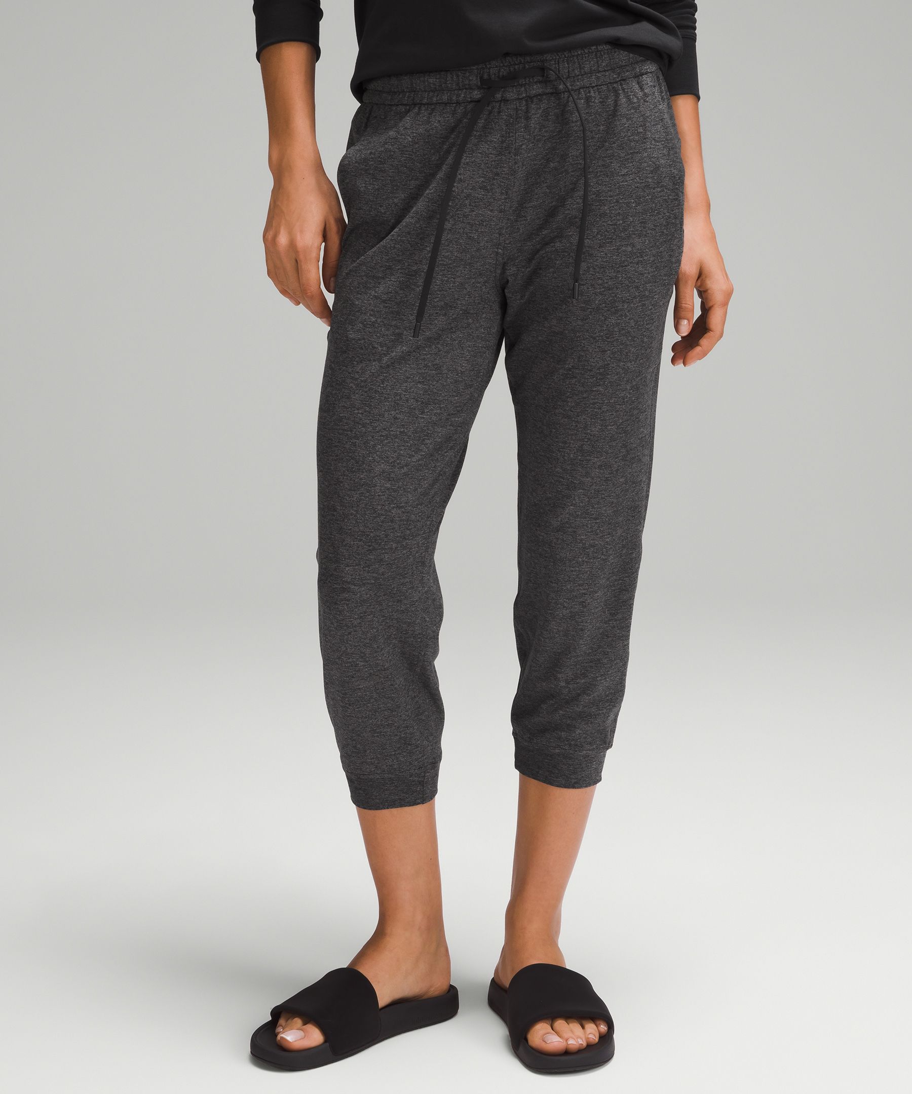 Grey cropped sale joggers