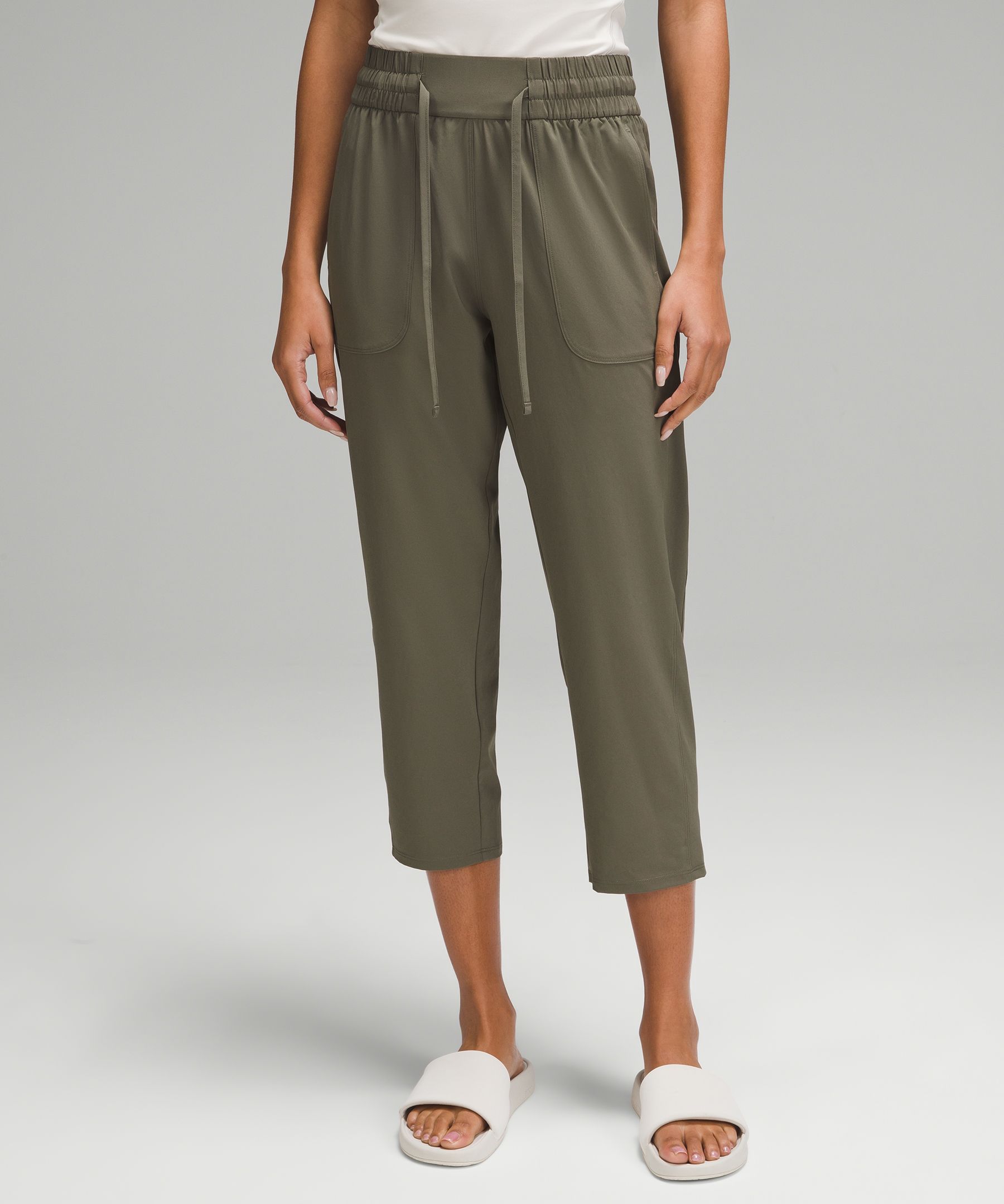 LULULEMON Cropped high-rise stretch track pants