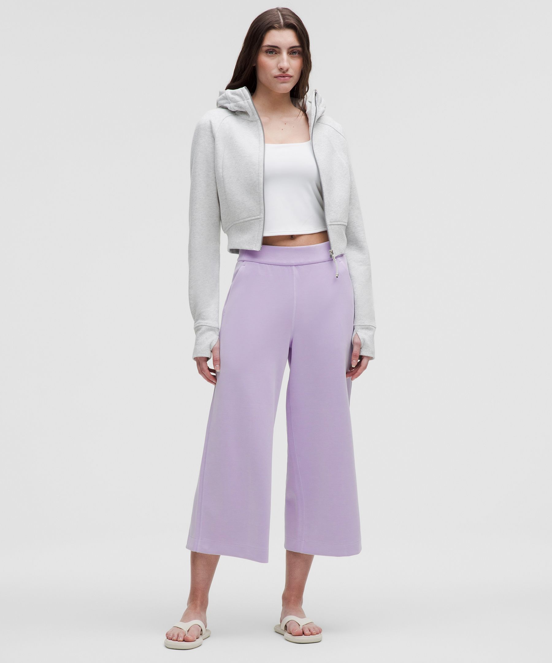 Lululemon Softstreme High-rise Wide-leg Cropped Pant