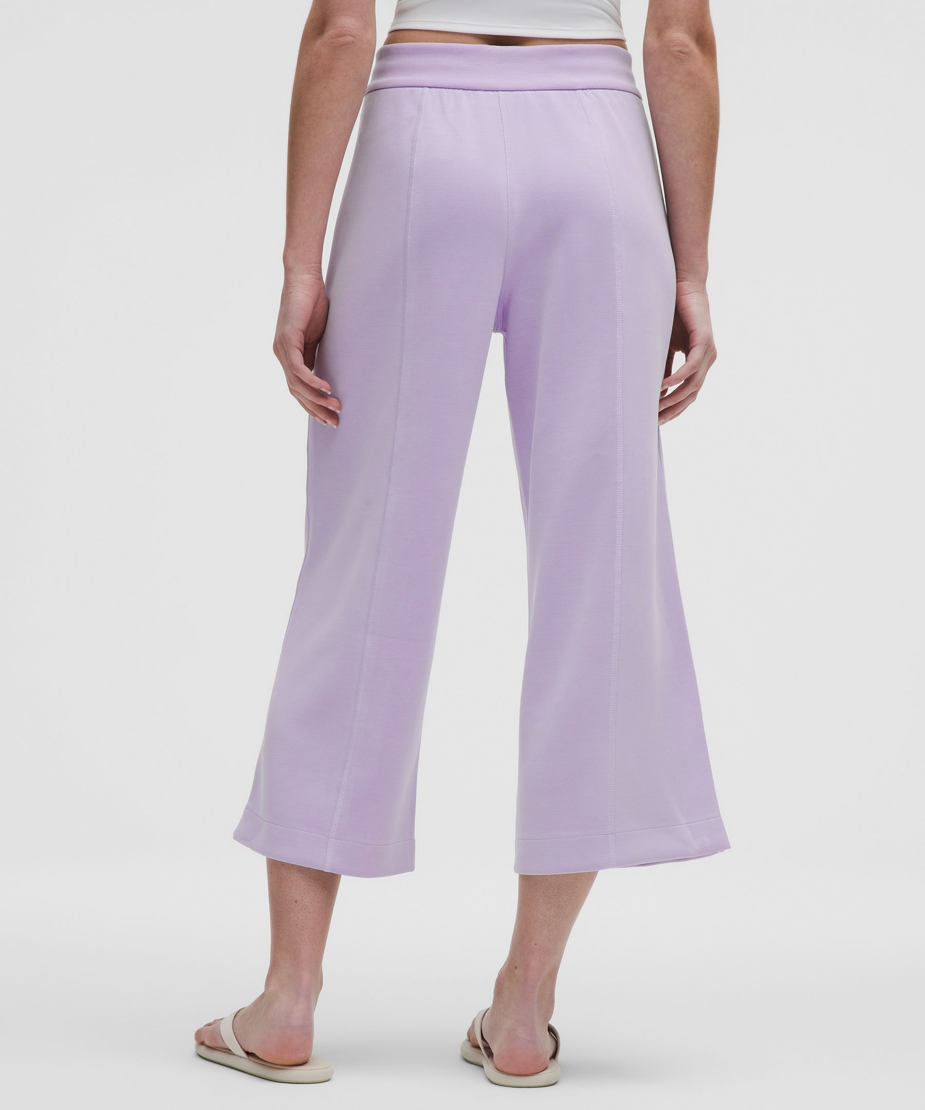 Lululemon Softstreme High-rise Wide-leg Cropped Pant