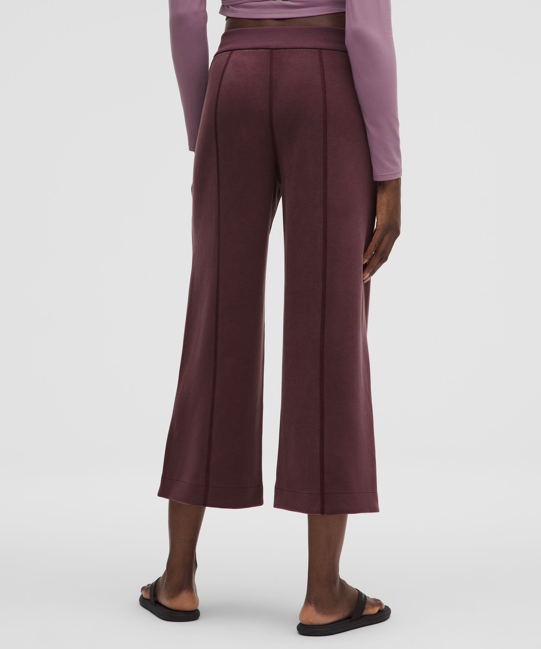 Lululemon Softstreme High-rise Wide-leg Cropped Pants