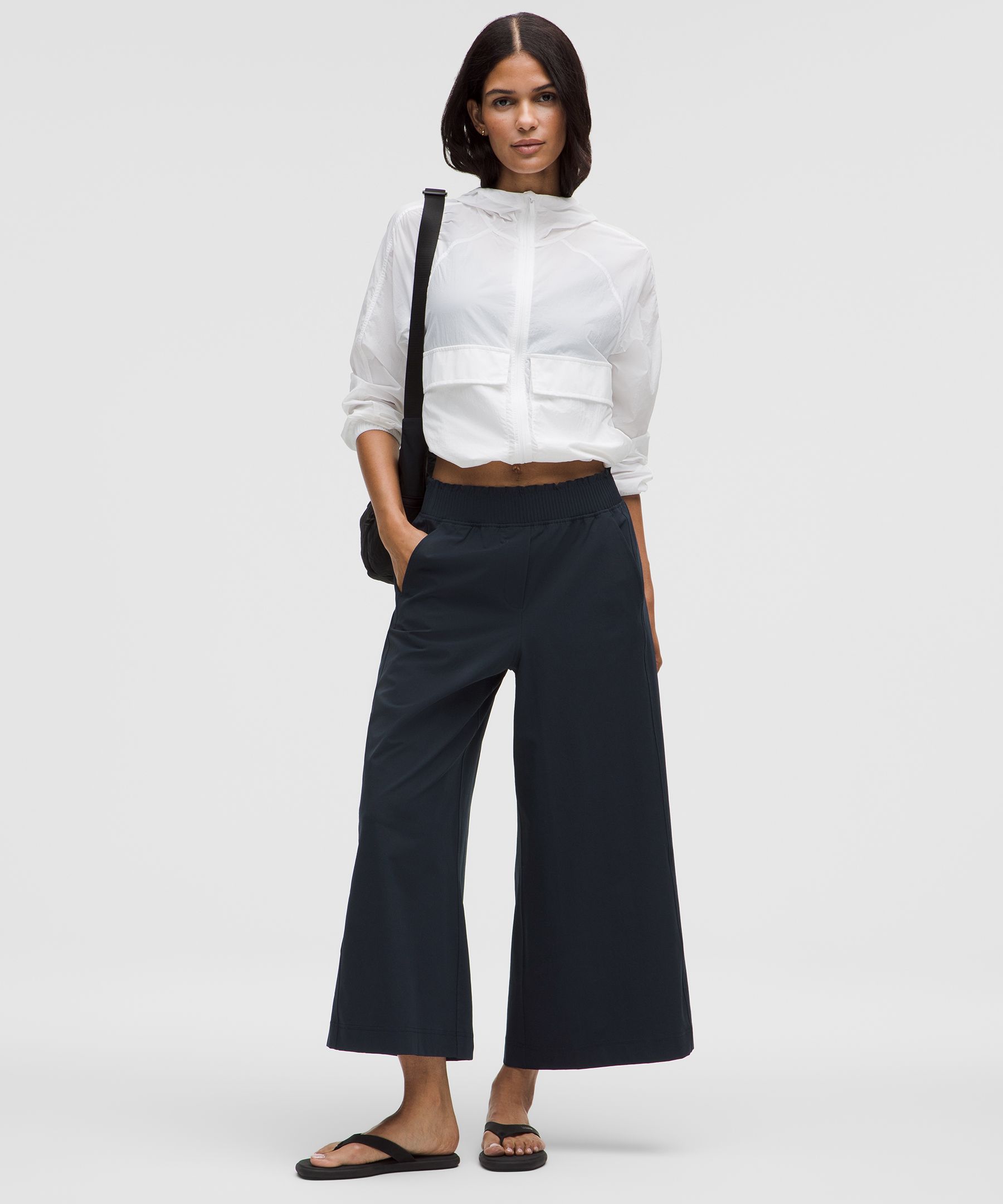 Lululemon Stretch Woven Ruffle-waist Wide-leg Cropped Pant