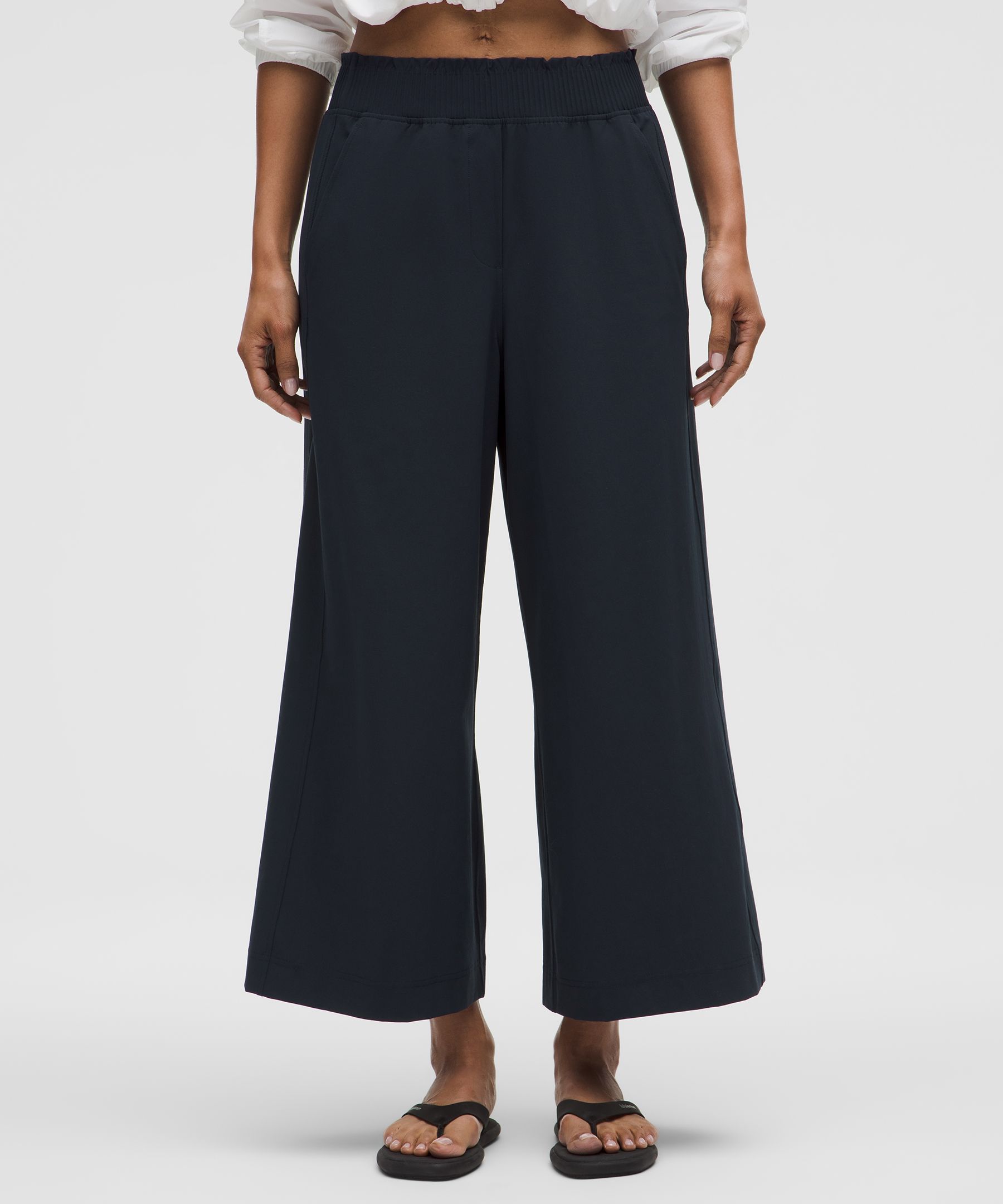 Lululemon Stretch Woven Ruffle-waist Wide-leg Cropped Pant