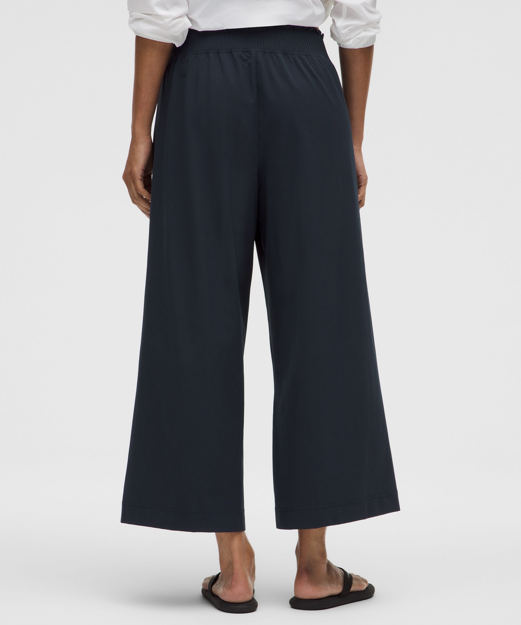 Lululemon Stretch Woven Ruffle-waist Wide-leg Cropped Pant
