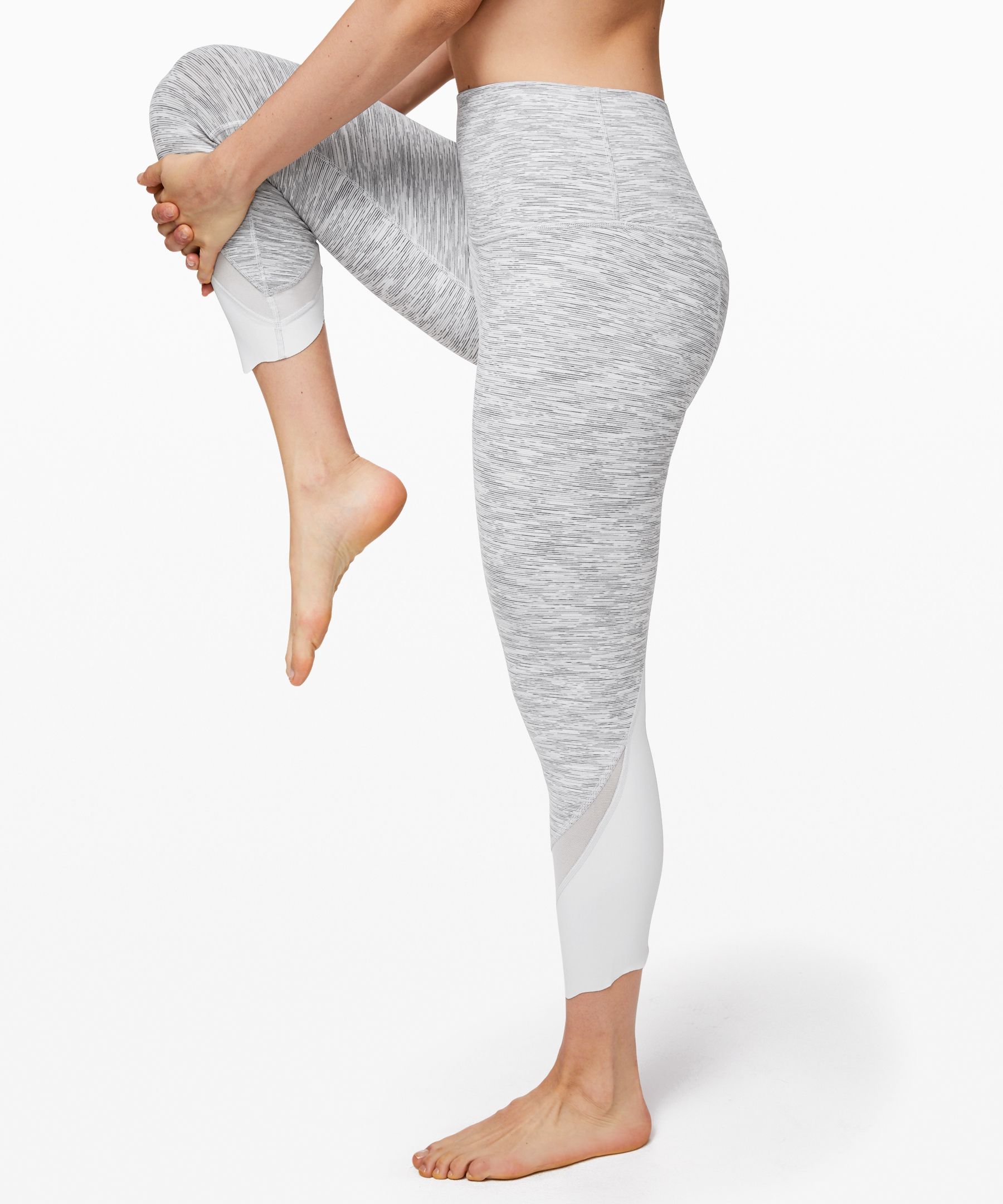 Buy Lululemon Wunder Under Scalloped Hem High-rise Crop 23 Luxtreme - Wee  Are From Space Nimbus Battleship At 21% Off