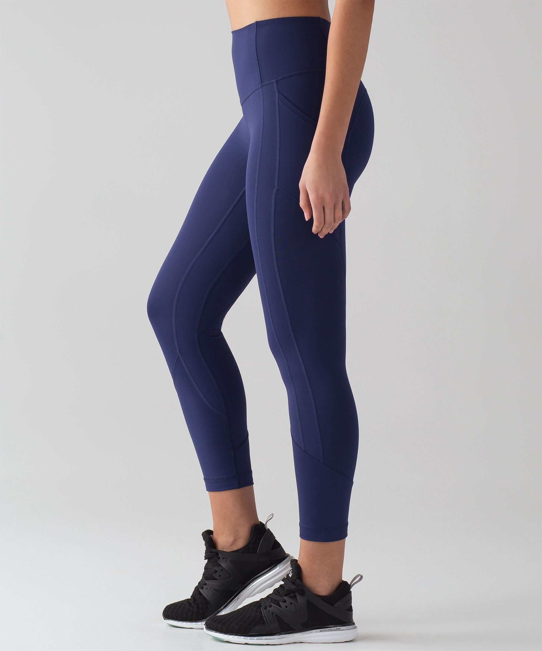 Lululemon All The Right Places Crop Ii *23 In Blueberry Jam