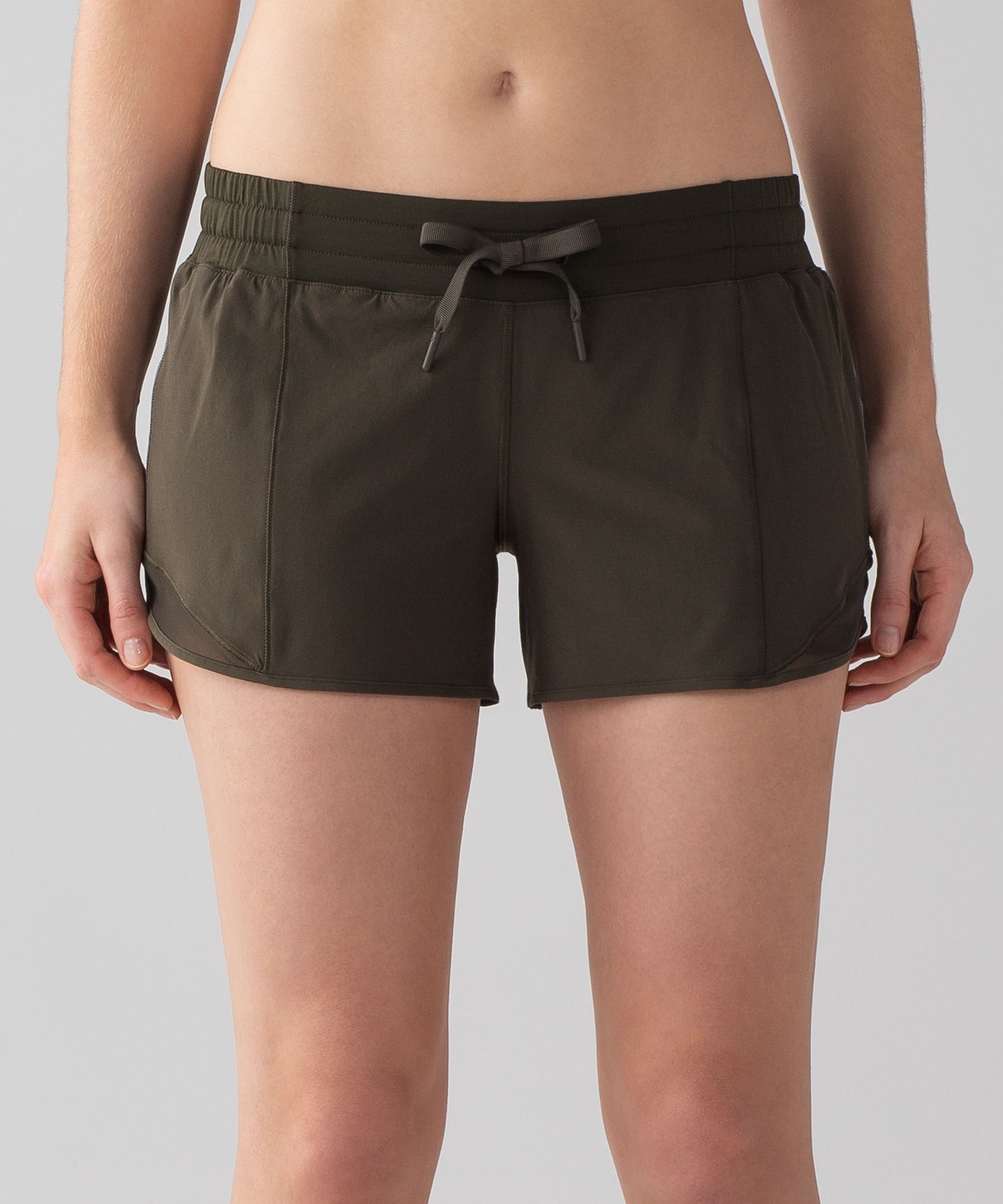 Lululemon Hotty Hot Short Long 4 In Dark Olive Modesens