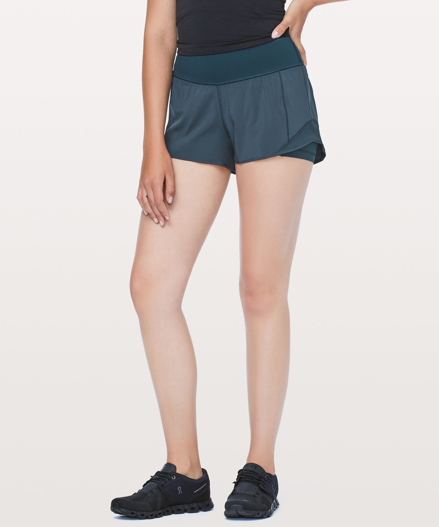 lululemon athletica, Shorts, Lululemon Black Hotty Hot Shorts Size 2