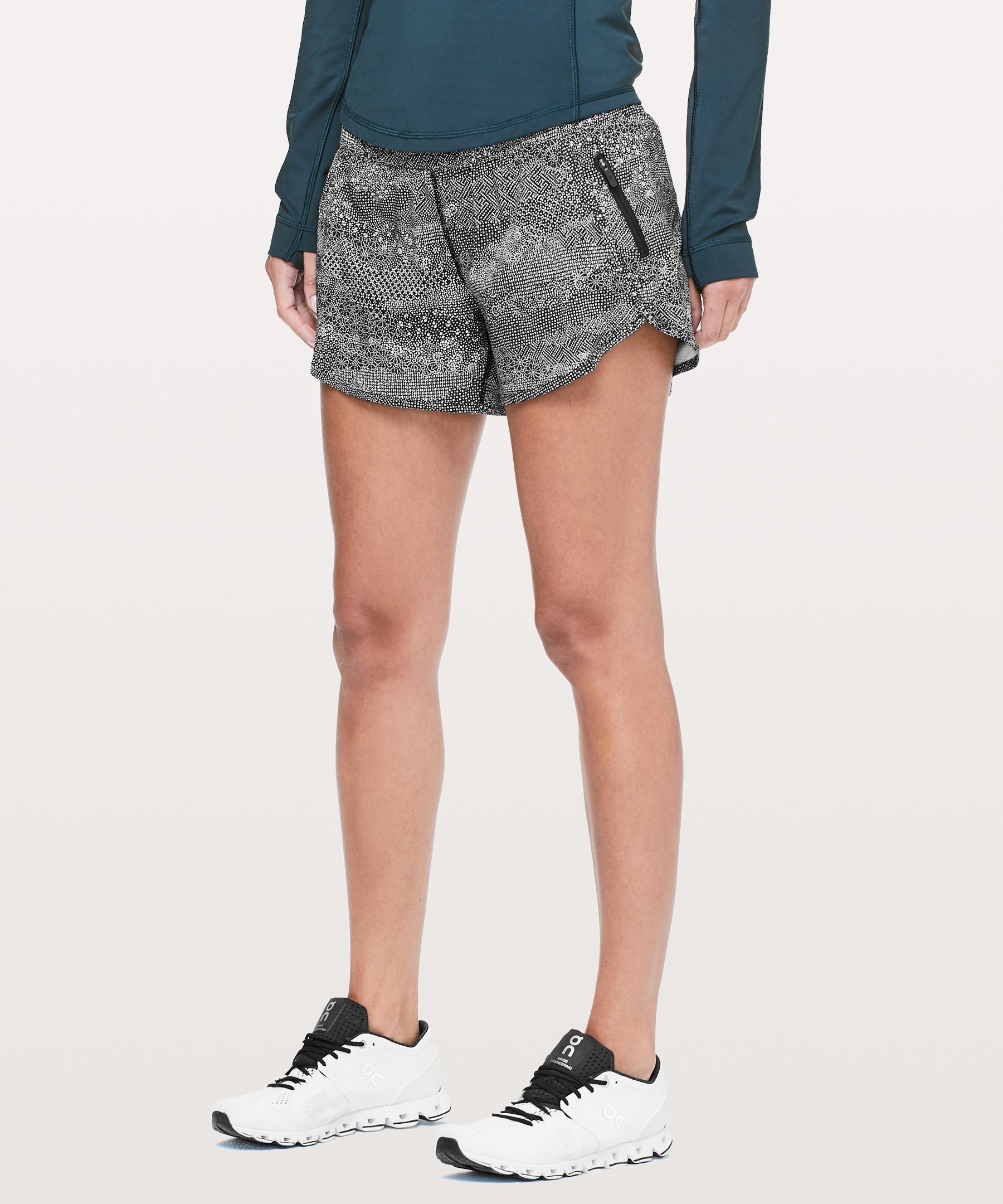 Lululemon Athletica LULULEMON Tracker Short V 4 inch (Black, 4, Numeric_4)  at  Women's Clothing store