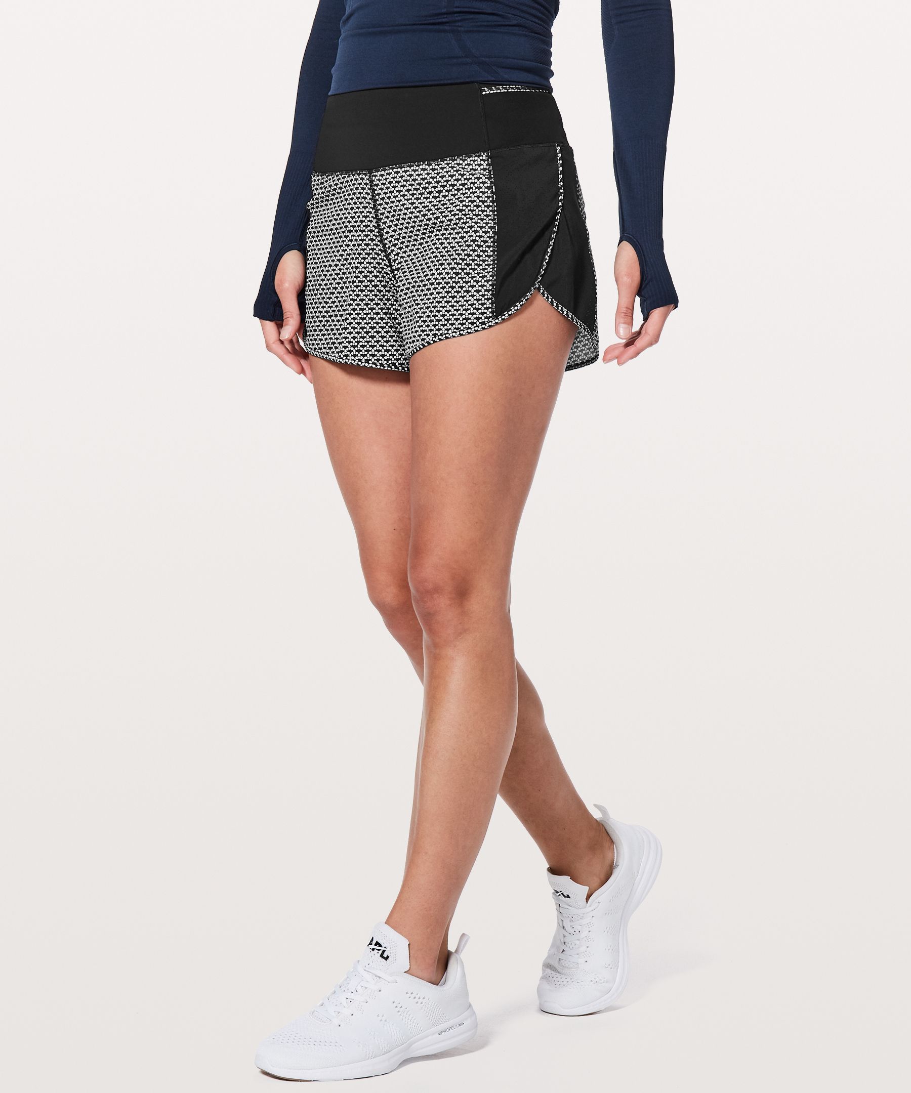 lululemon perforated shorts