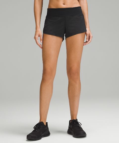 Женские шорты Lululemon Speed Up с низкой посадкой и подкладкой