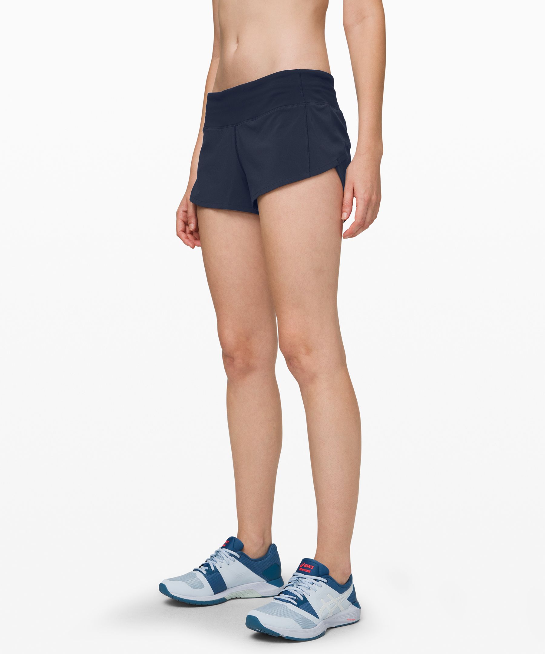 Lululemon Speed Up Low-rise Lined Shorts 2.5" In True Navy