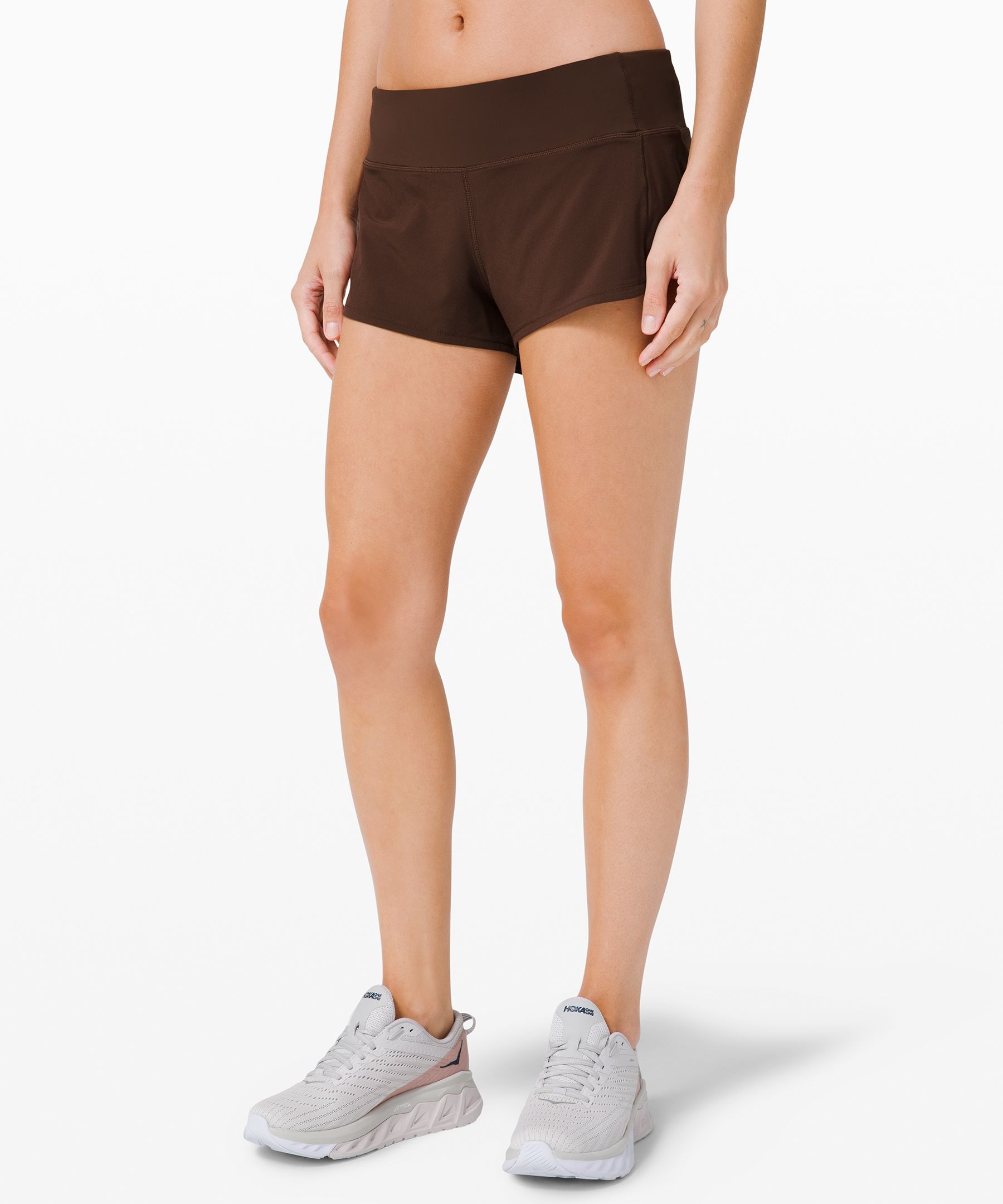 Lululemon Speed Up Short *2.5" In Brown